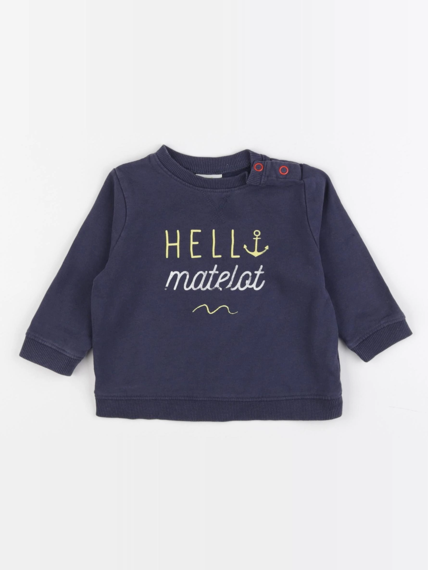 Tape à l'oeil - sweat bleu - 9 mois