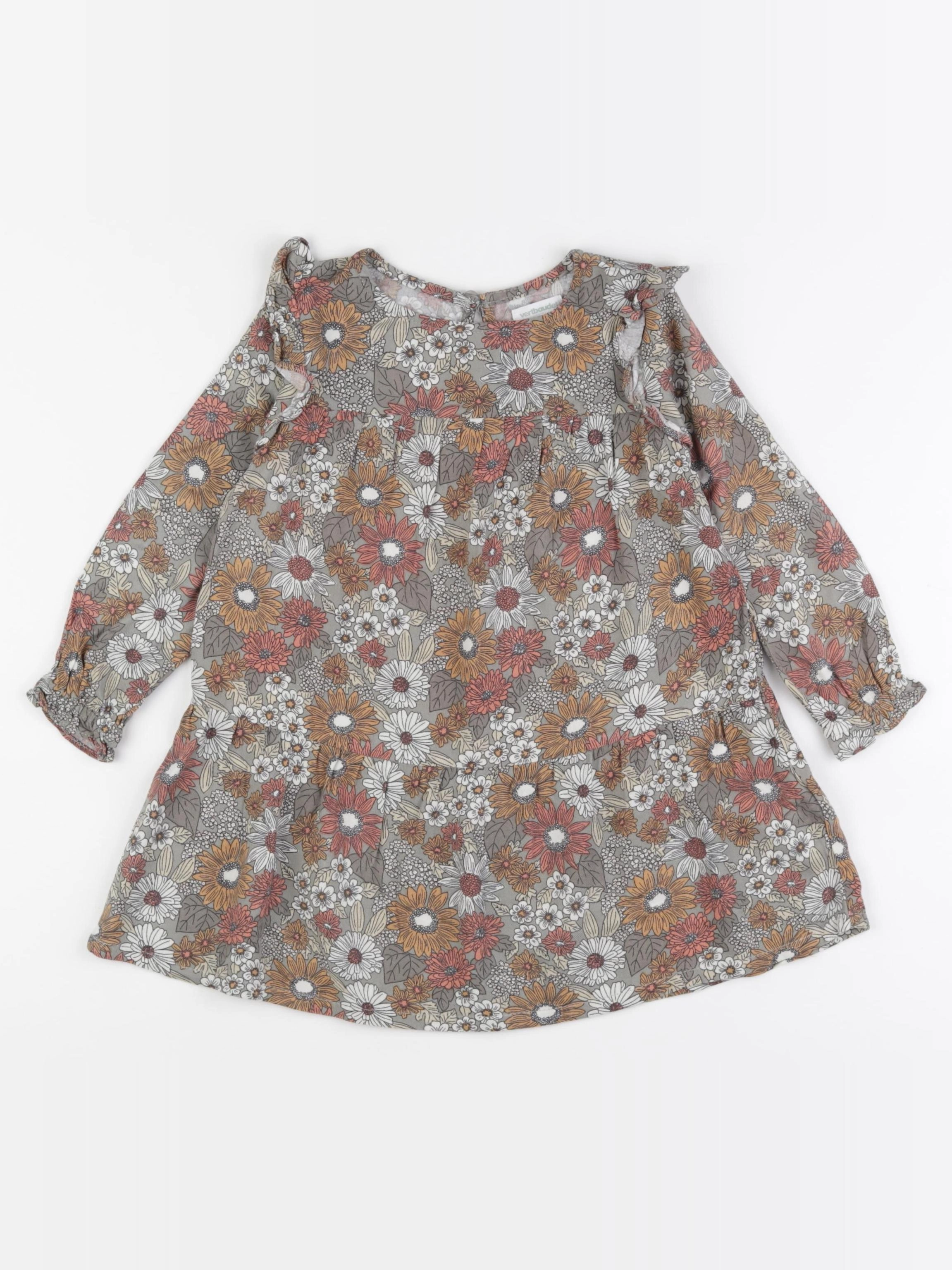 Vertbaudet - robe multicolore - 3 ans