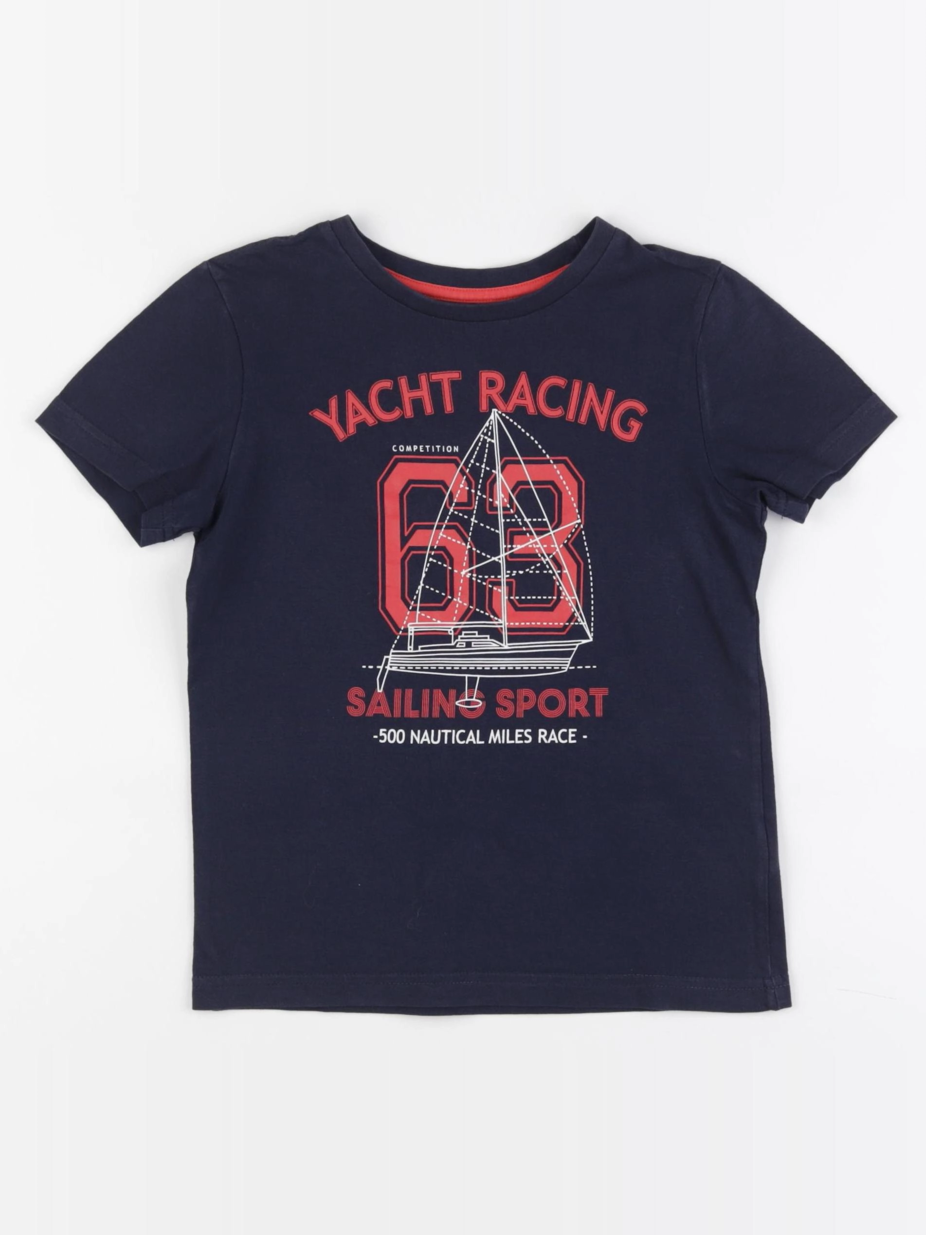 Vertbaudet - tee-shirt bleu - 6 ans