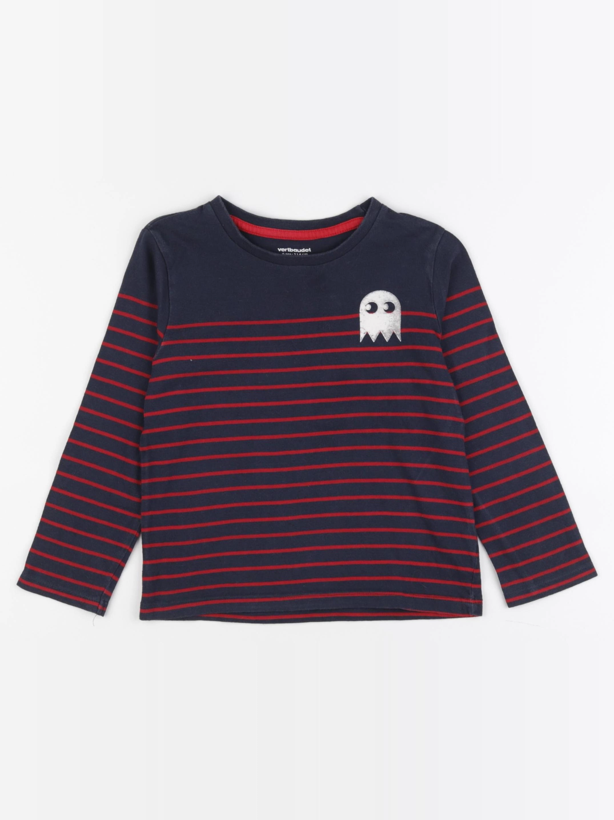 Vertbaudet - tee-shirt bleu, rouge - 6 ans
