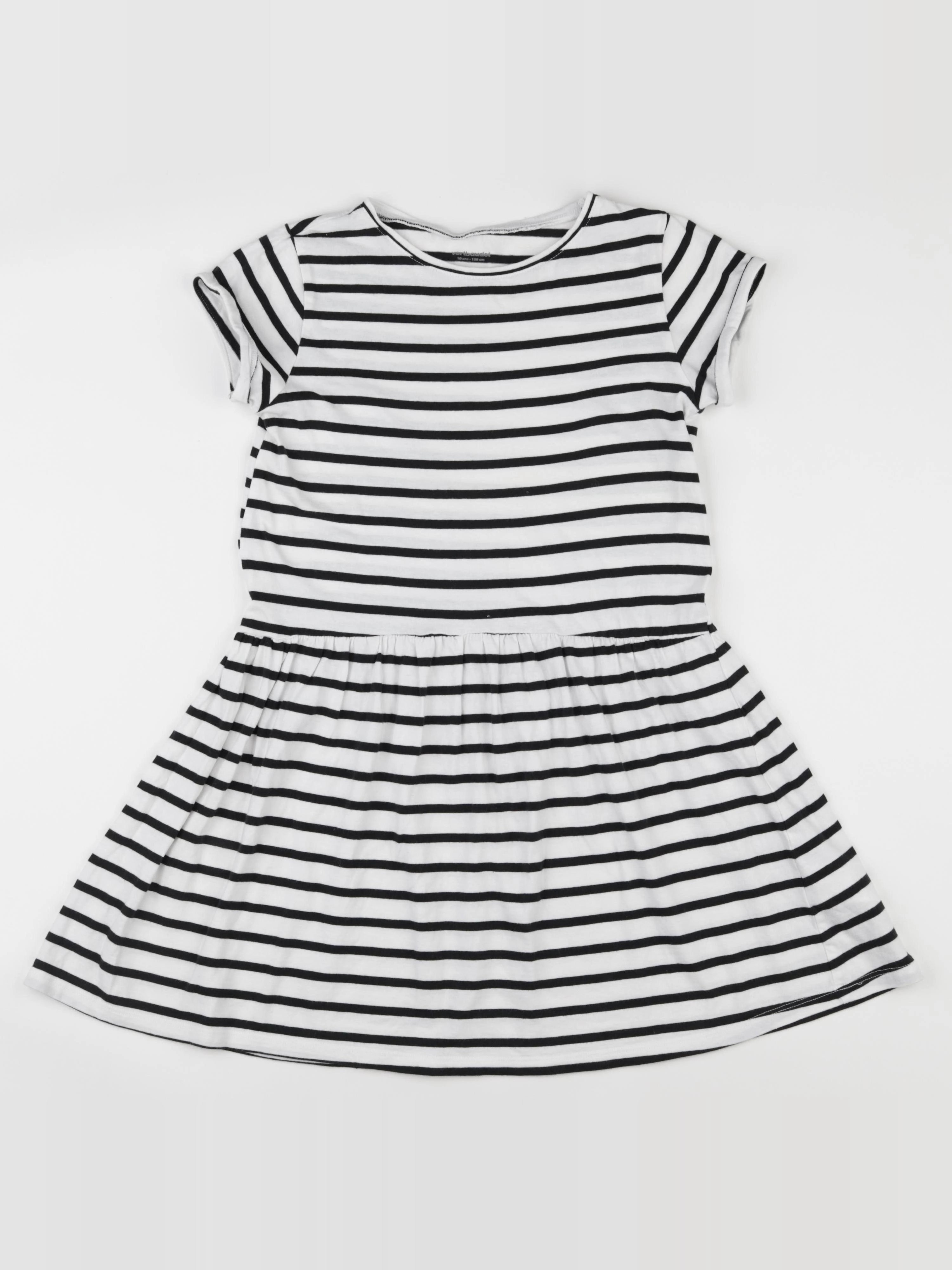 Vertbaudet - robe blanc, bleu - 10 ans