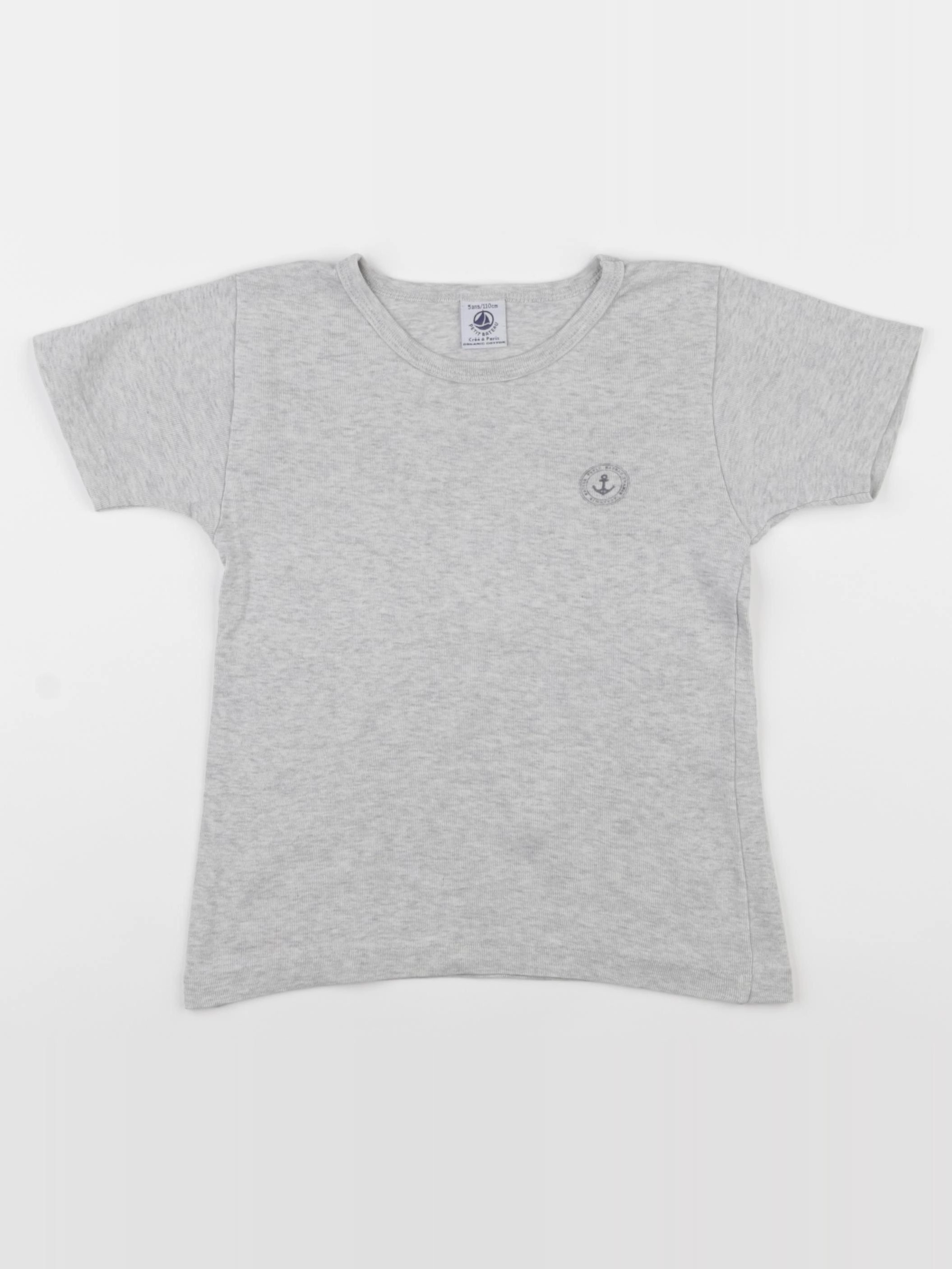 Petit Bateau - maillot de corps gris - 5 ans