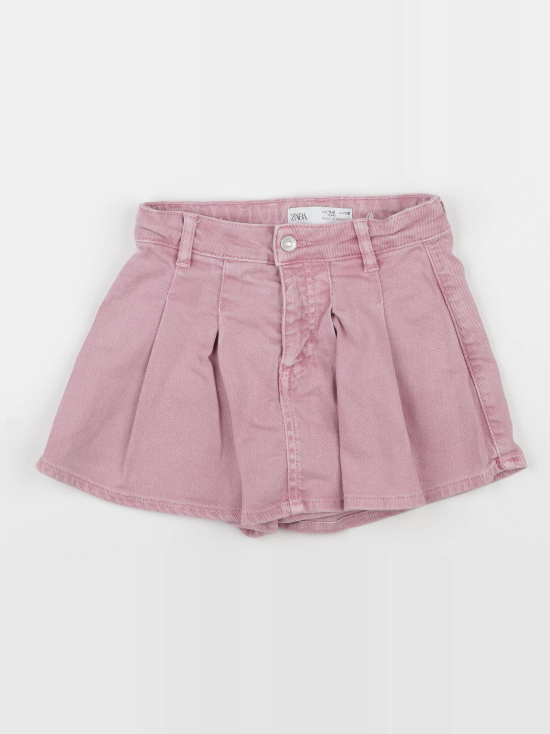 Zara - jupe short rose - 5/6 ans