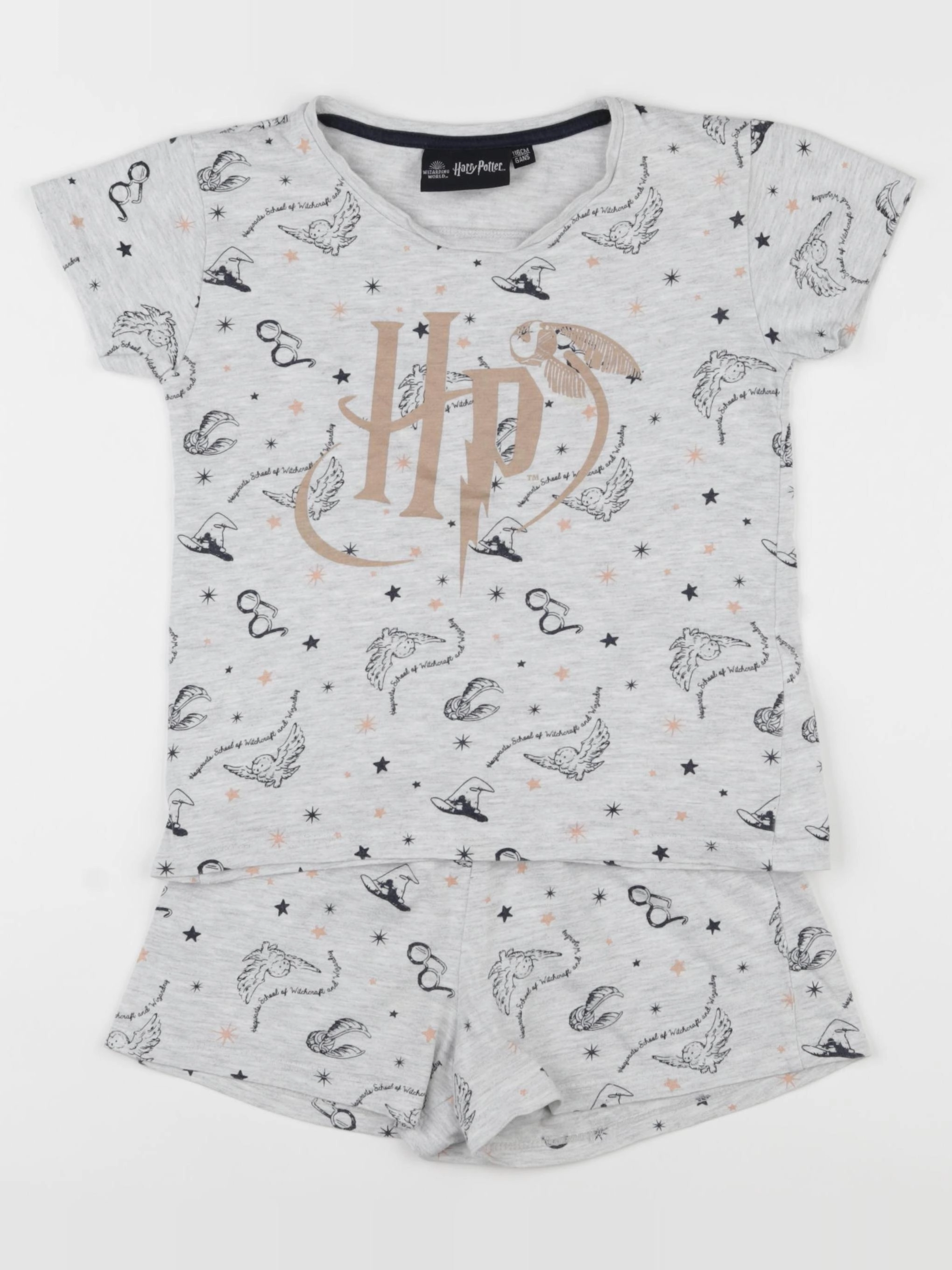 Vertbaudet - pyjama coton gris - 6 ans