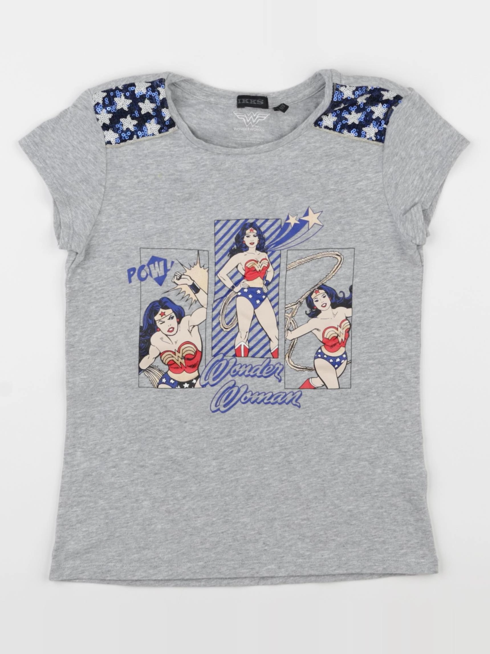 IKKS - tee-shirt gris - 8 ans