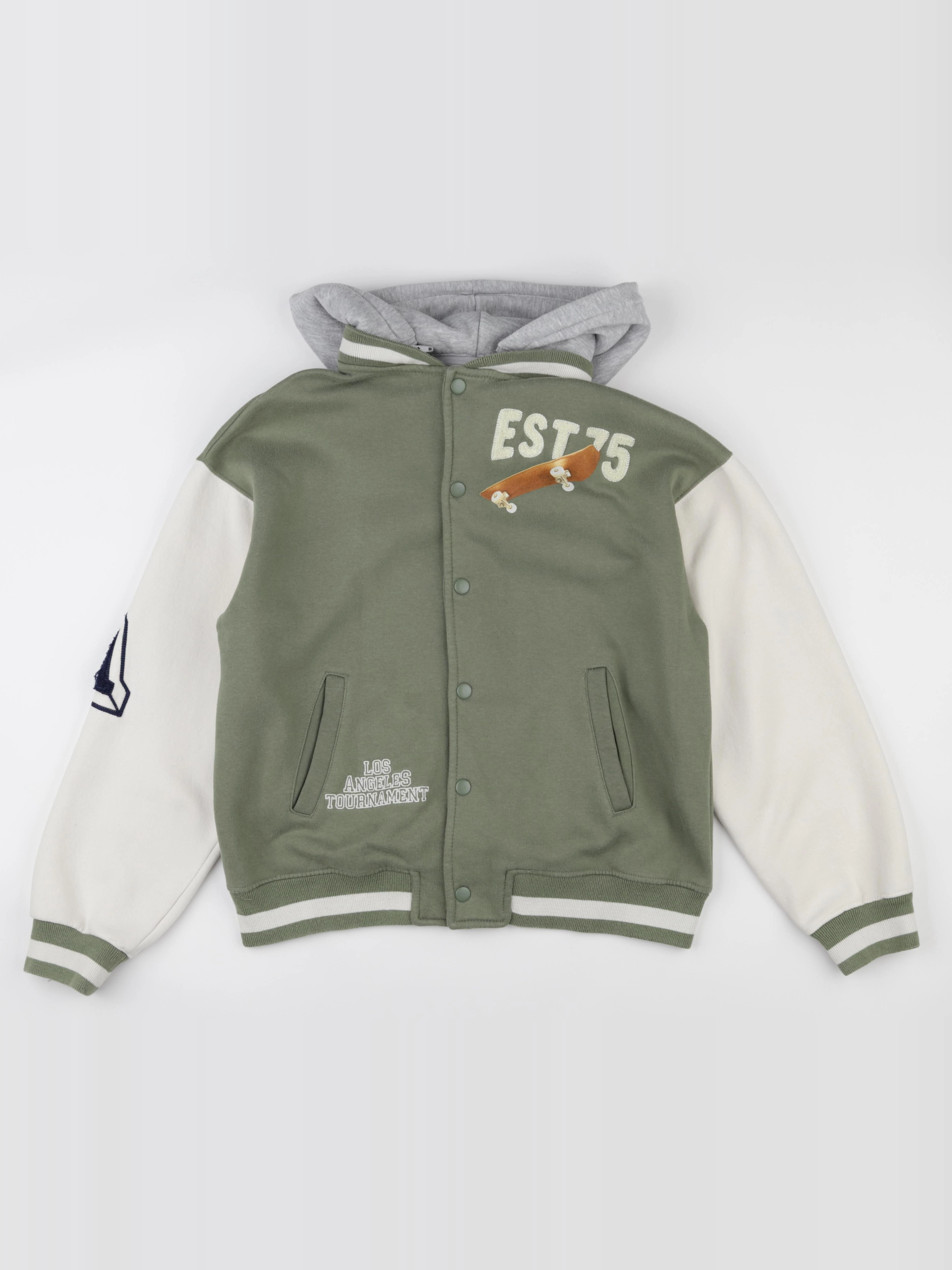 Zara - veste imprimé au dos, doublé vert - 13/14 ans