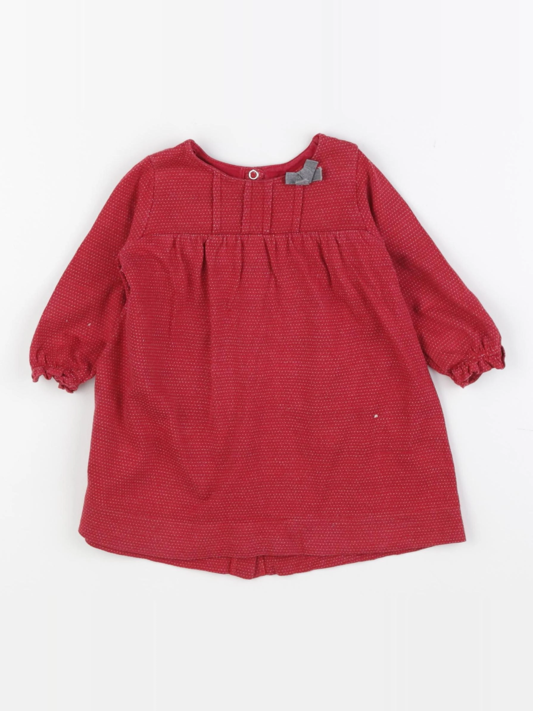 Petit Bateau - robe rouge - 12 mois