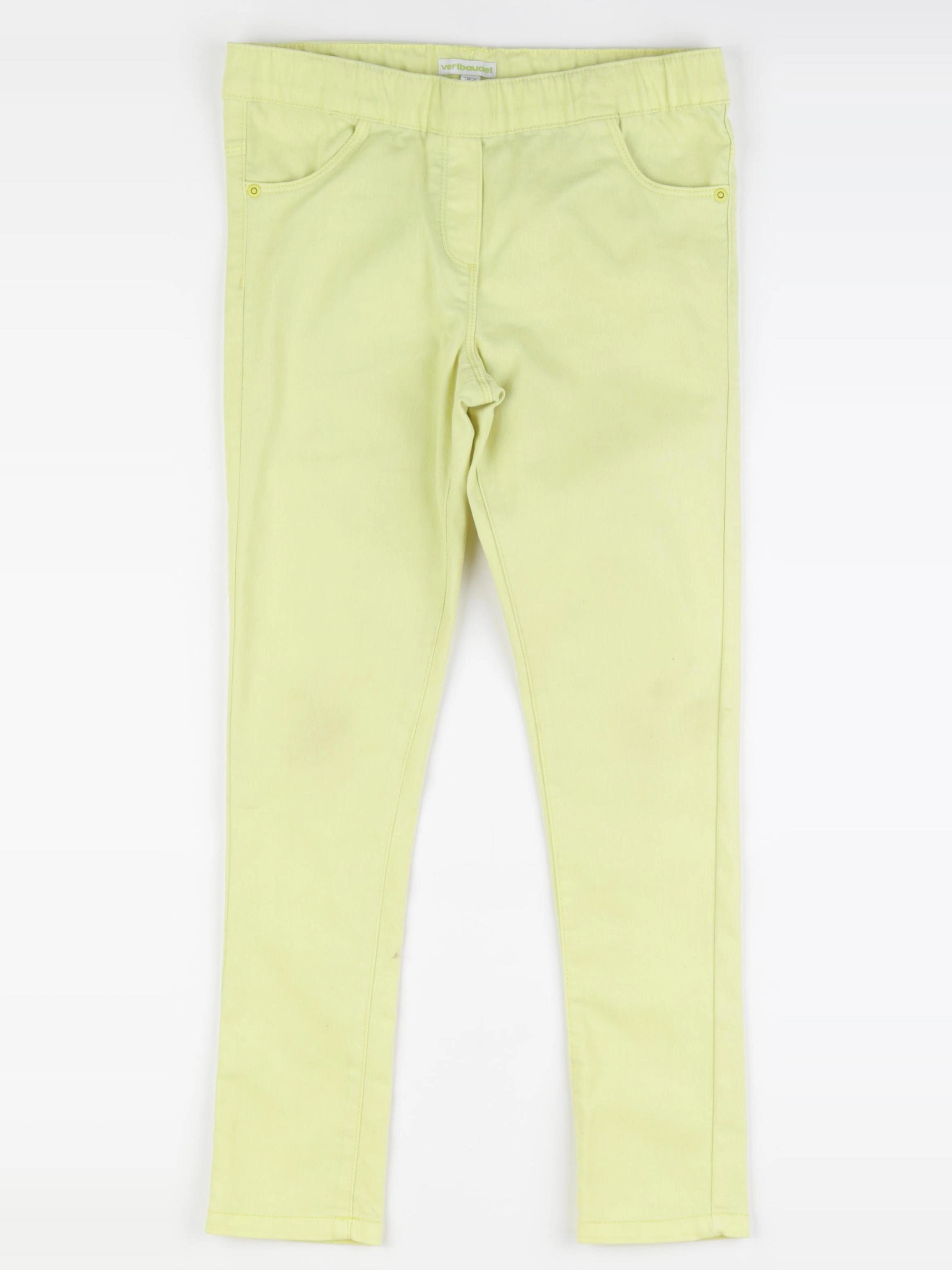 Vertbaudet - jegging jaune - 10 ans