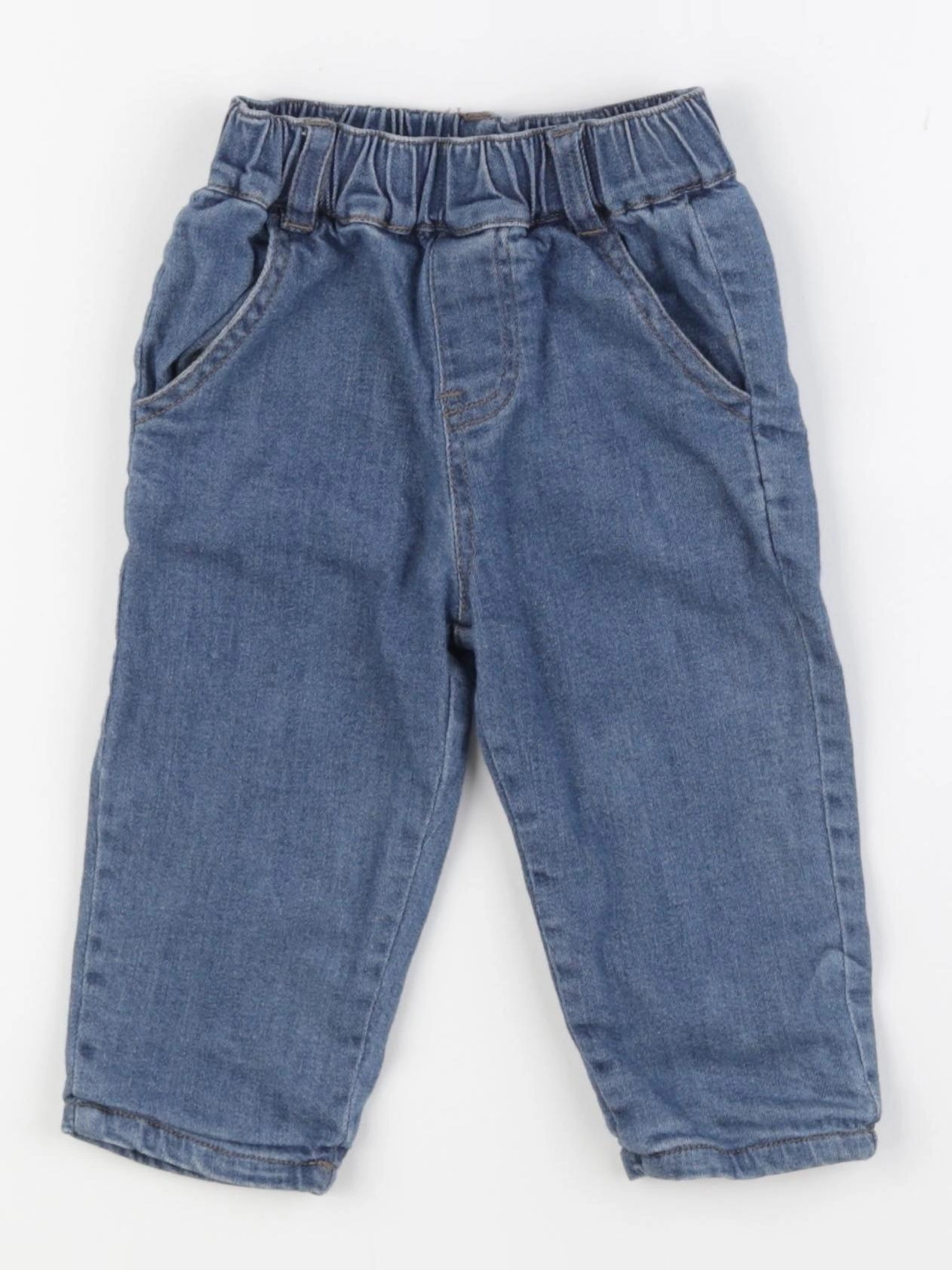 Boutchou - jean doublé bleu - 9 mois