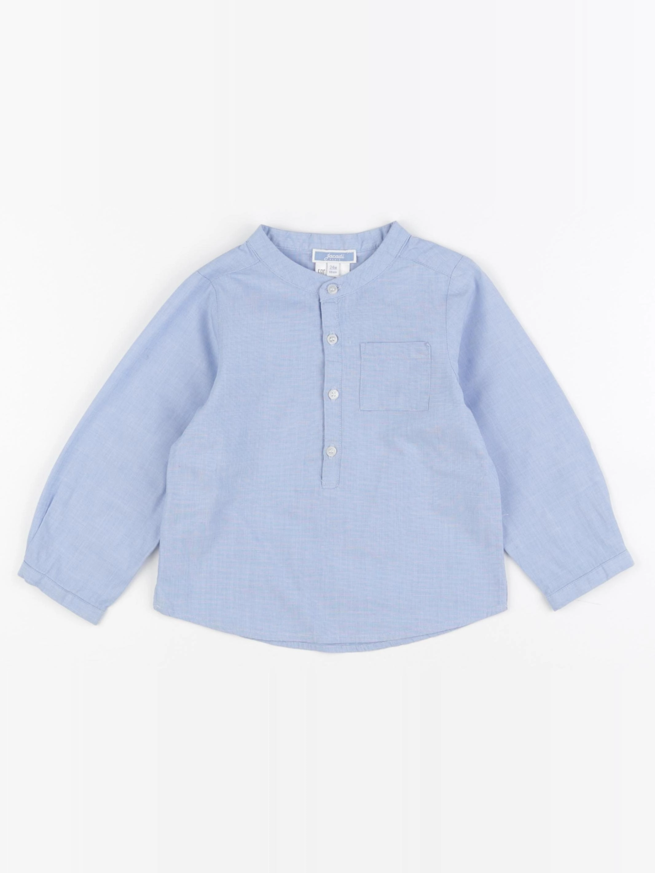 Jacadi - chemise bleu - 24 mois