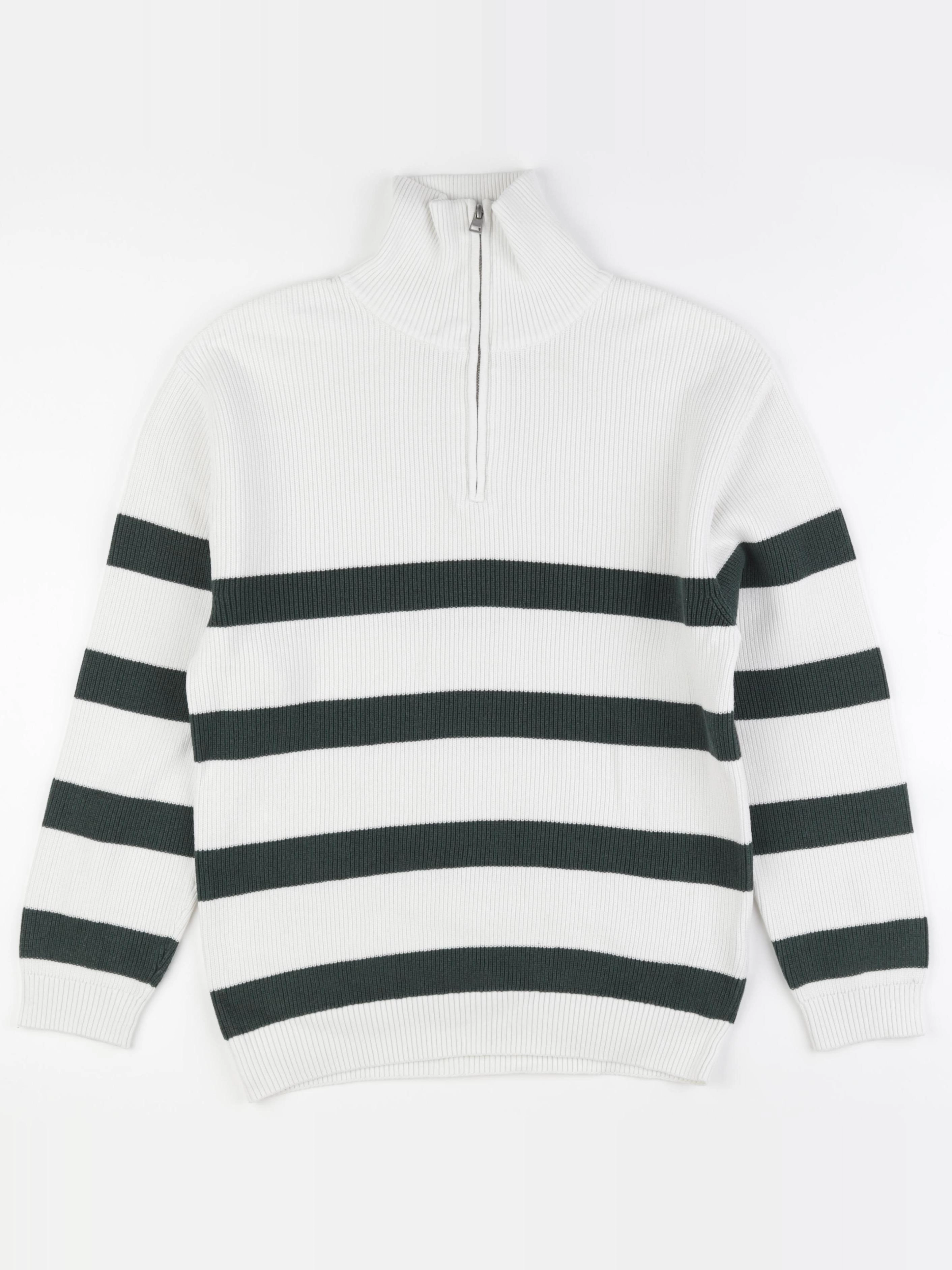 Zara - pull vert, blanc - 13/14 ans