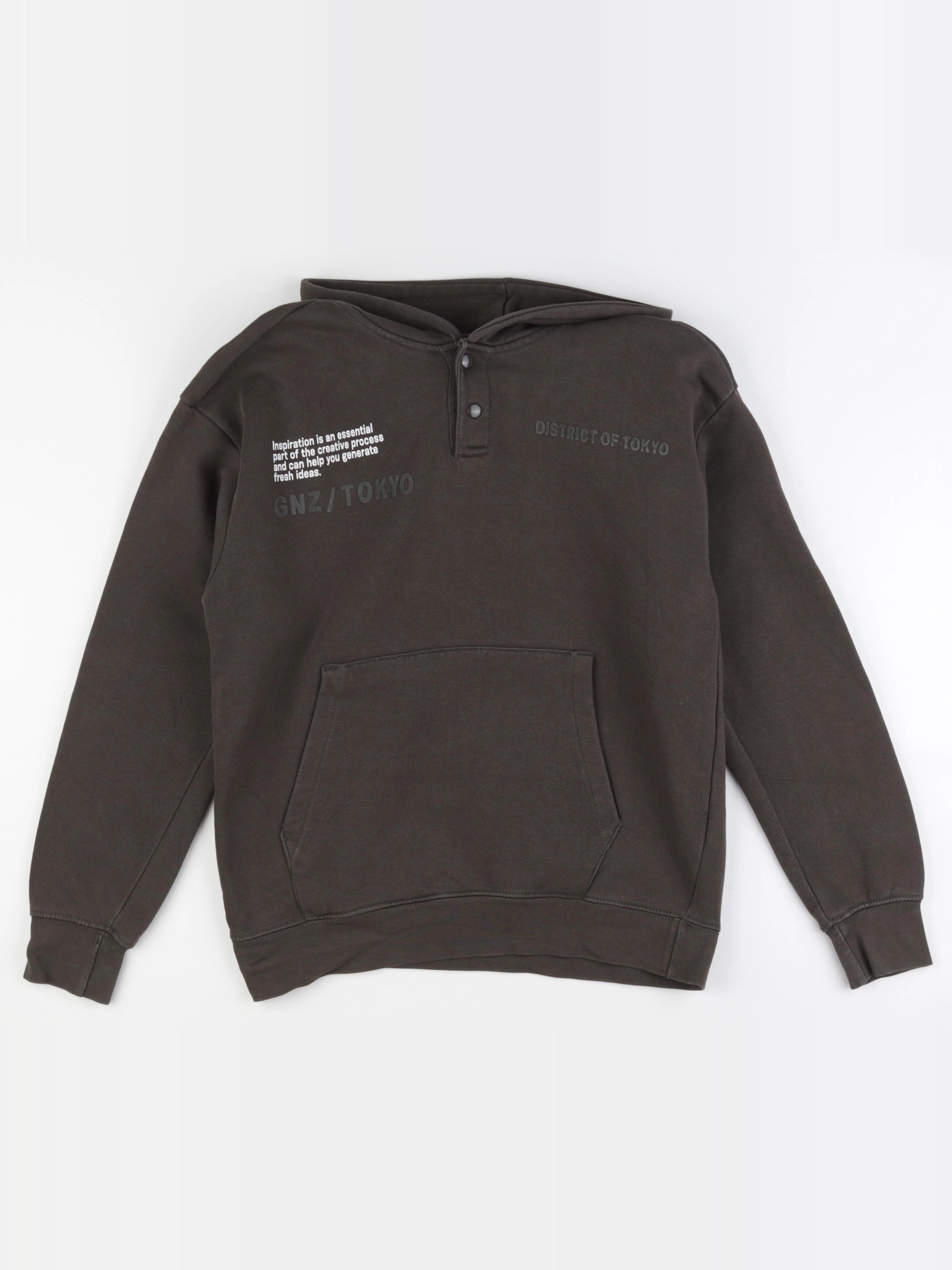 Zara - sweat imprimé au dos marron - 13/14 ans