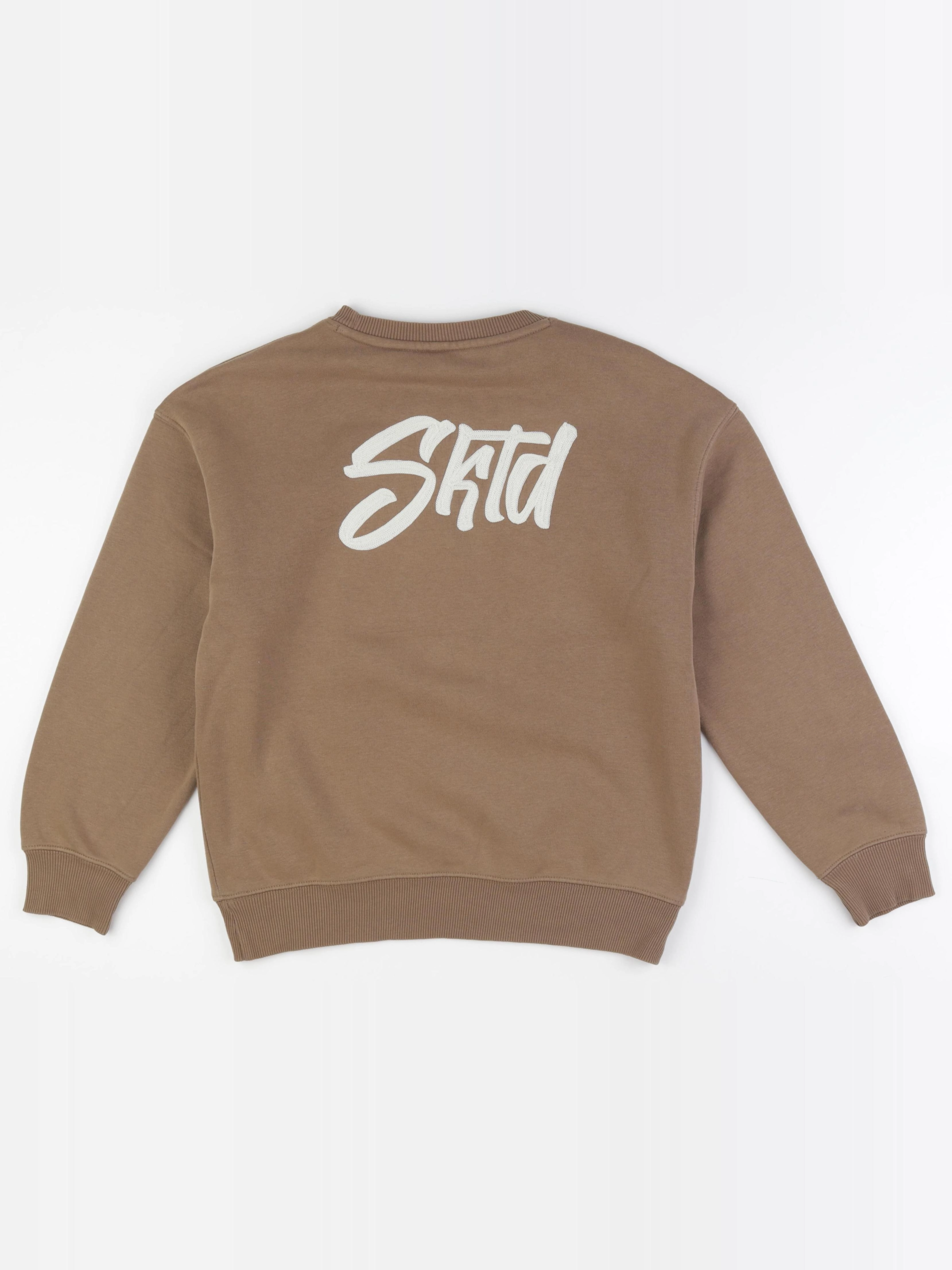 Zara - sweat imprimé au dos marron - 11/12 ans