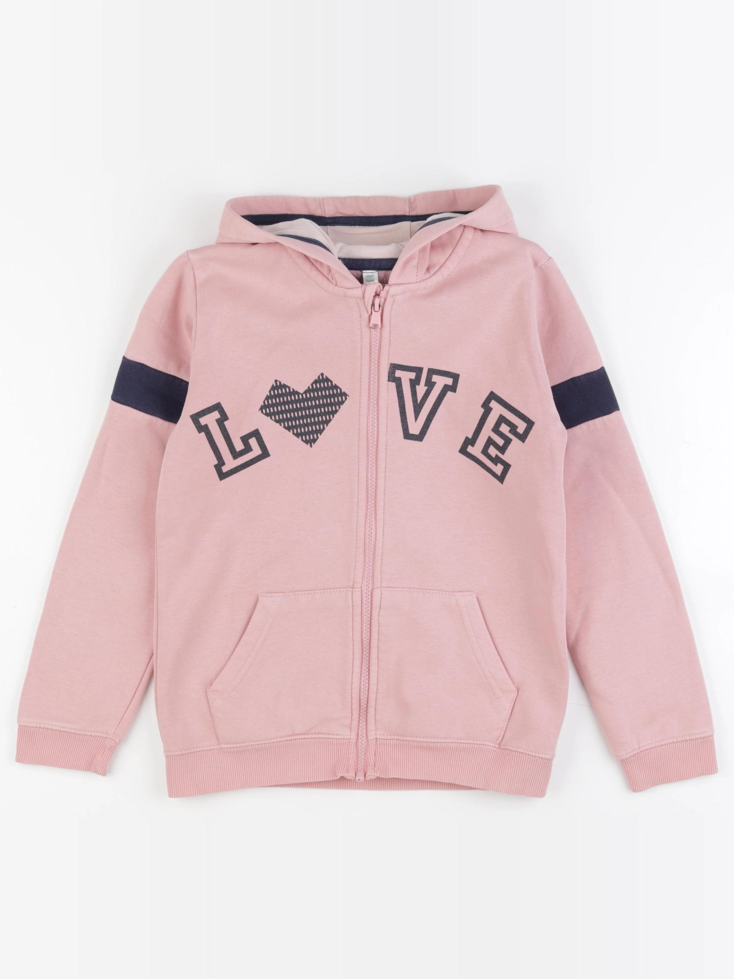 Vertbaudet - sweat rose - 10 ans