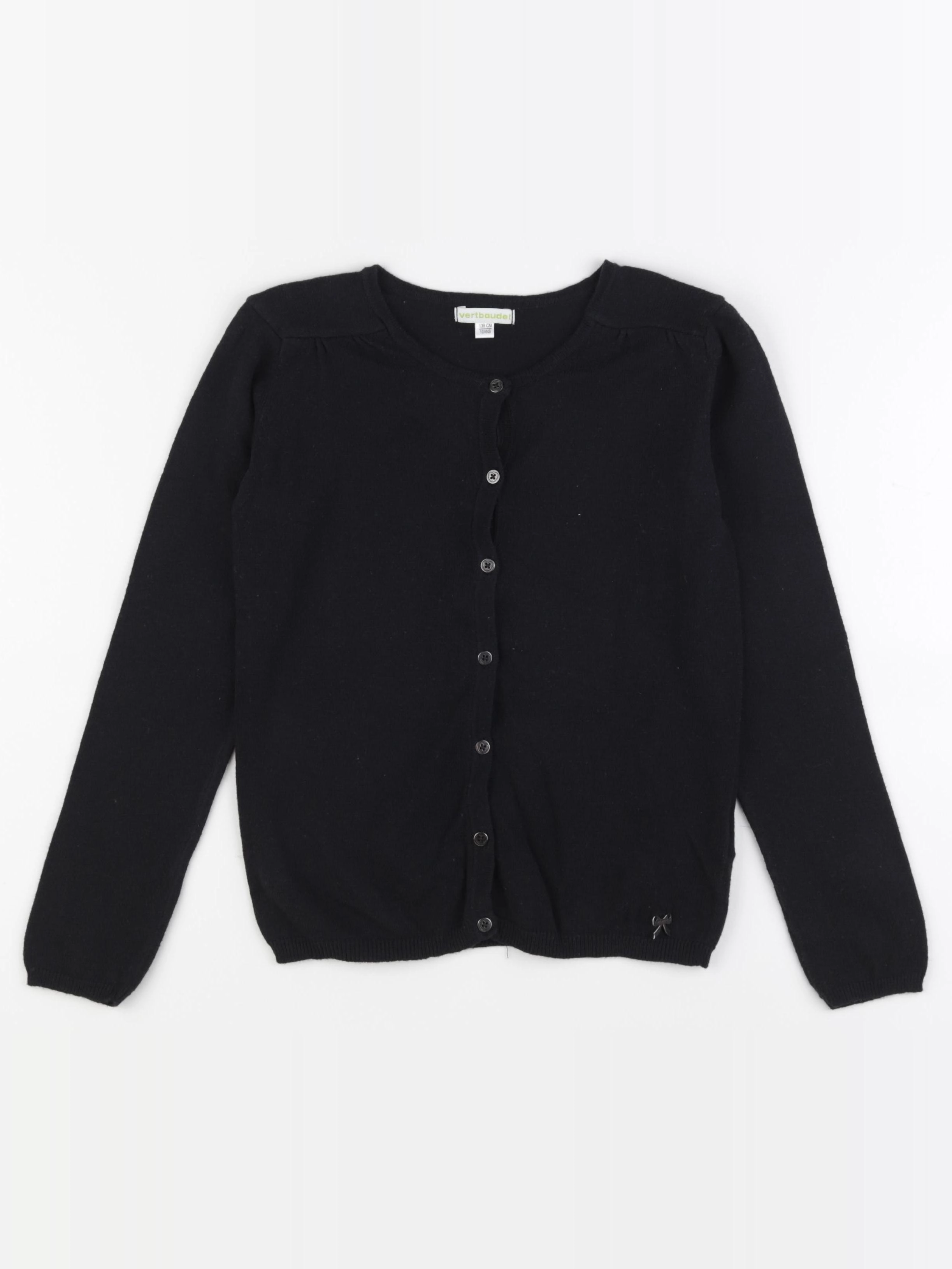 Vertbaudet - gilet noir - 10 ans