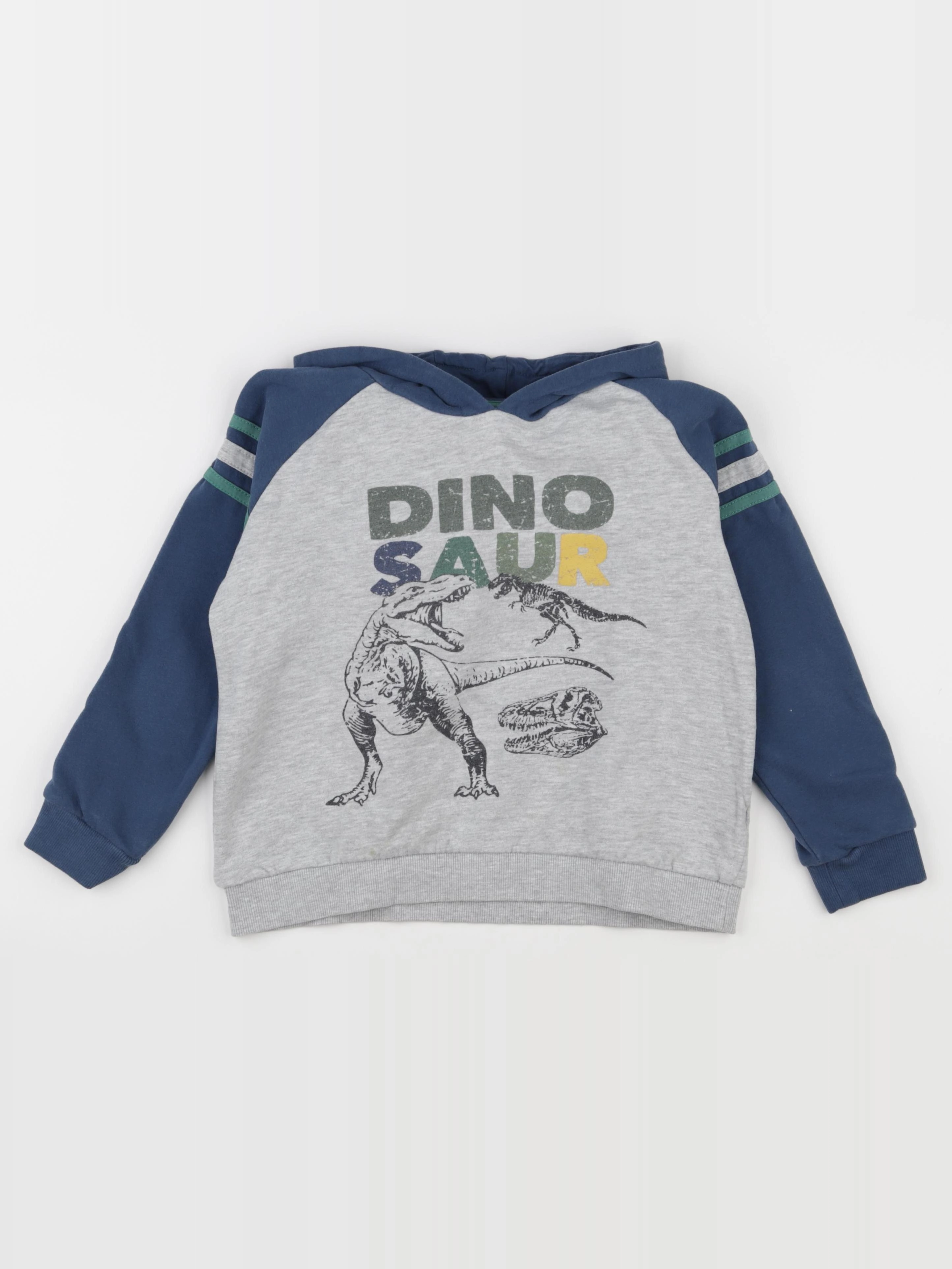 Vertbaudet - sweat gris, bleu - 10 ans