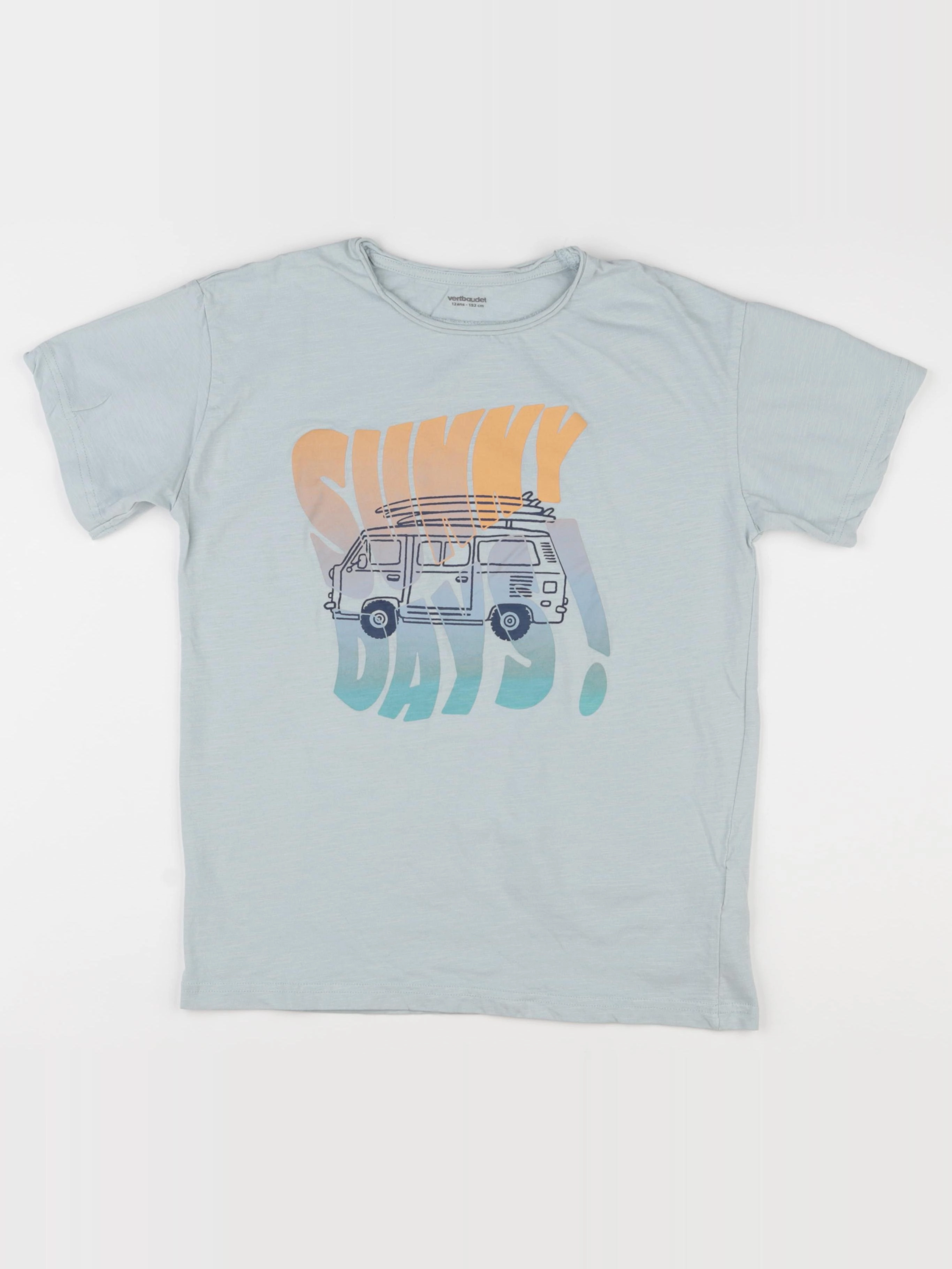 Vertbaudet - tee-shirt vert - 12 ans