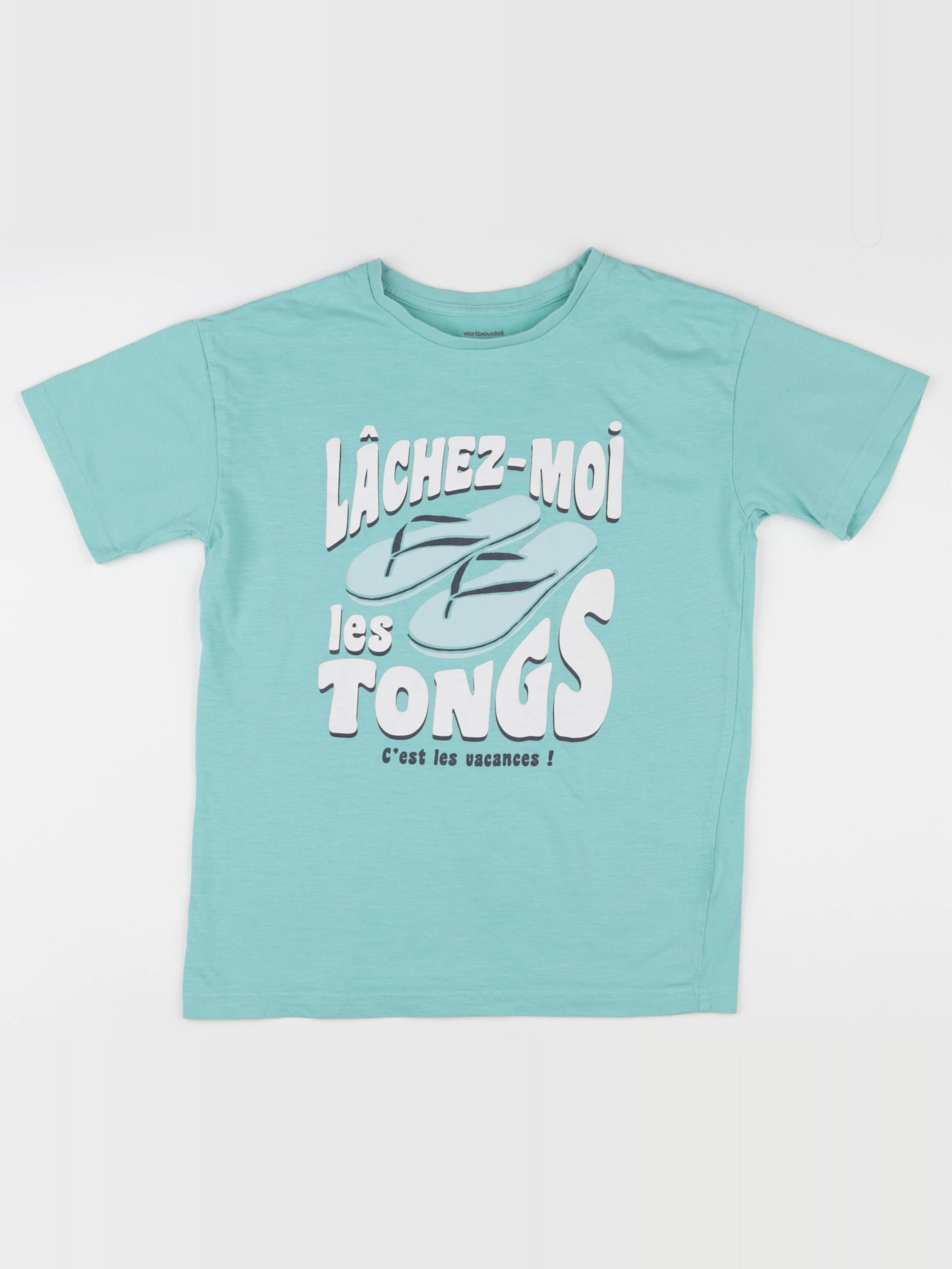 Vertbaudet - tee-shirt vert - 12 ans