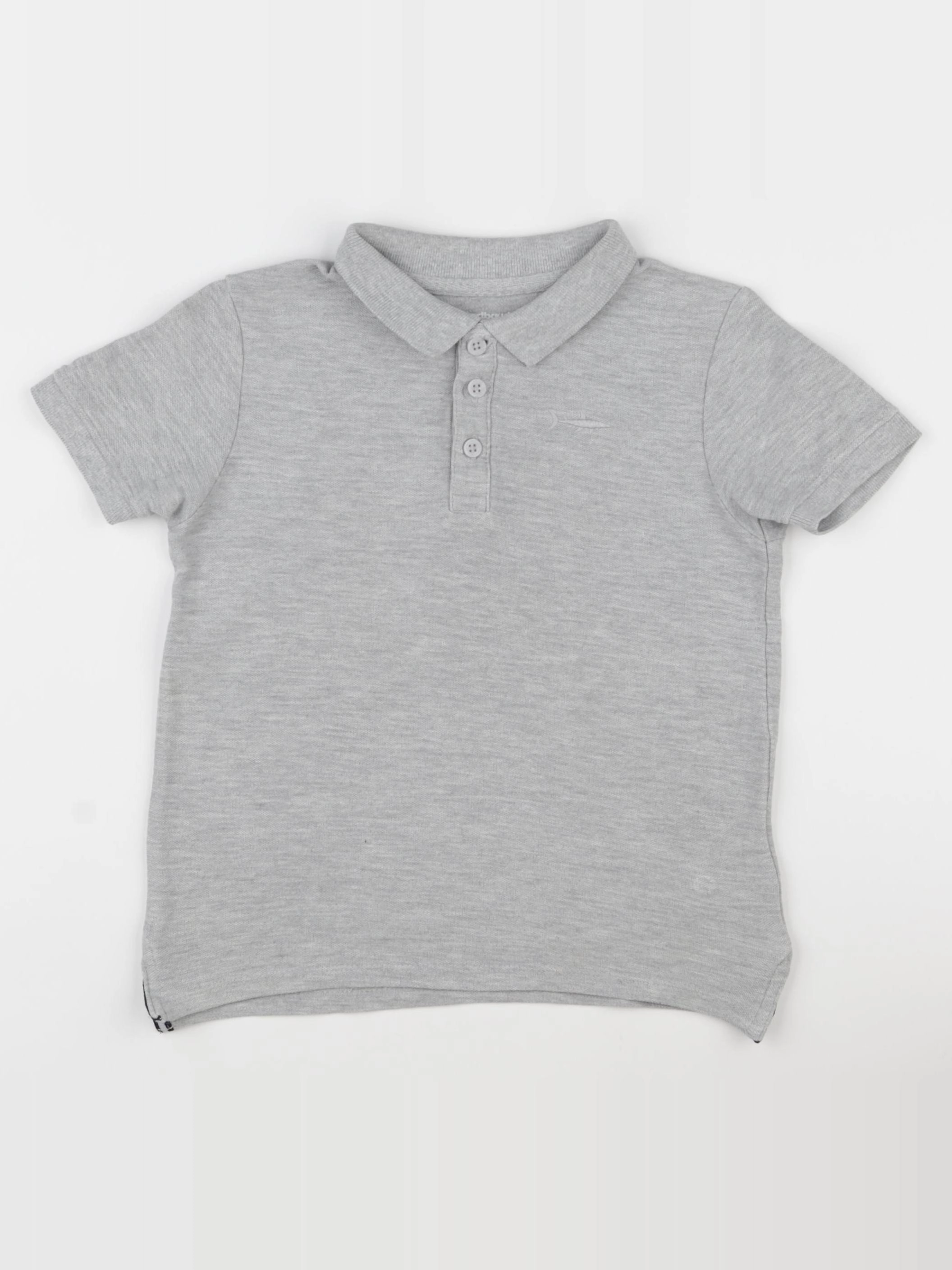 Vertbaudet - polo gris - 6 ans