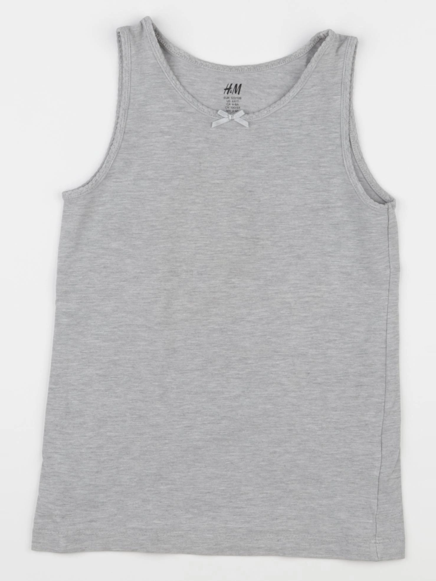H&M - maillot de corps gris - 6/8 ans