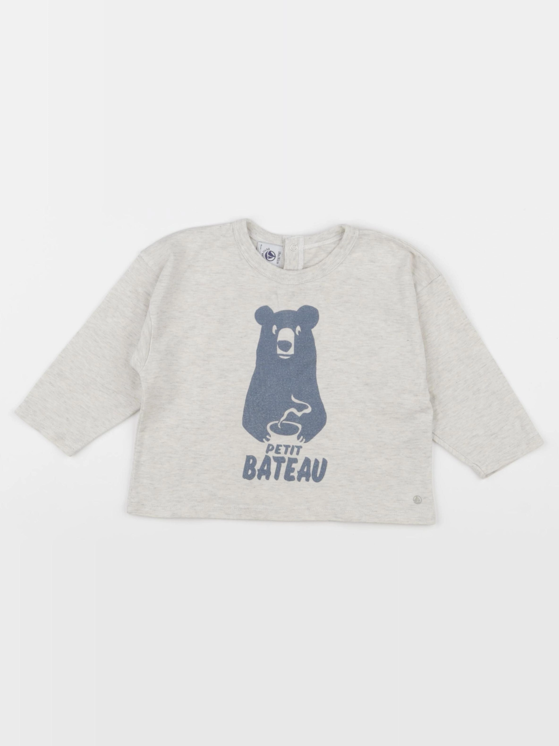 Petit Bateau - tee-shirt beige - 18 mois