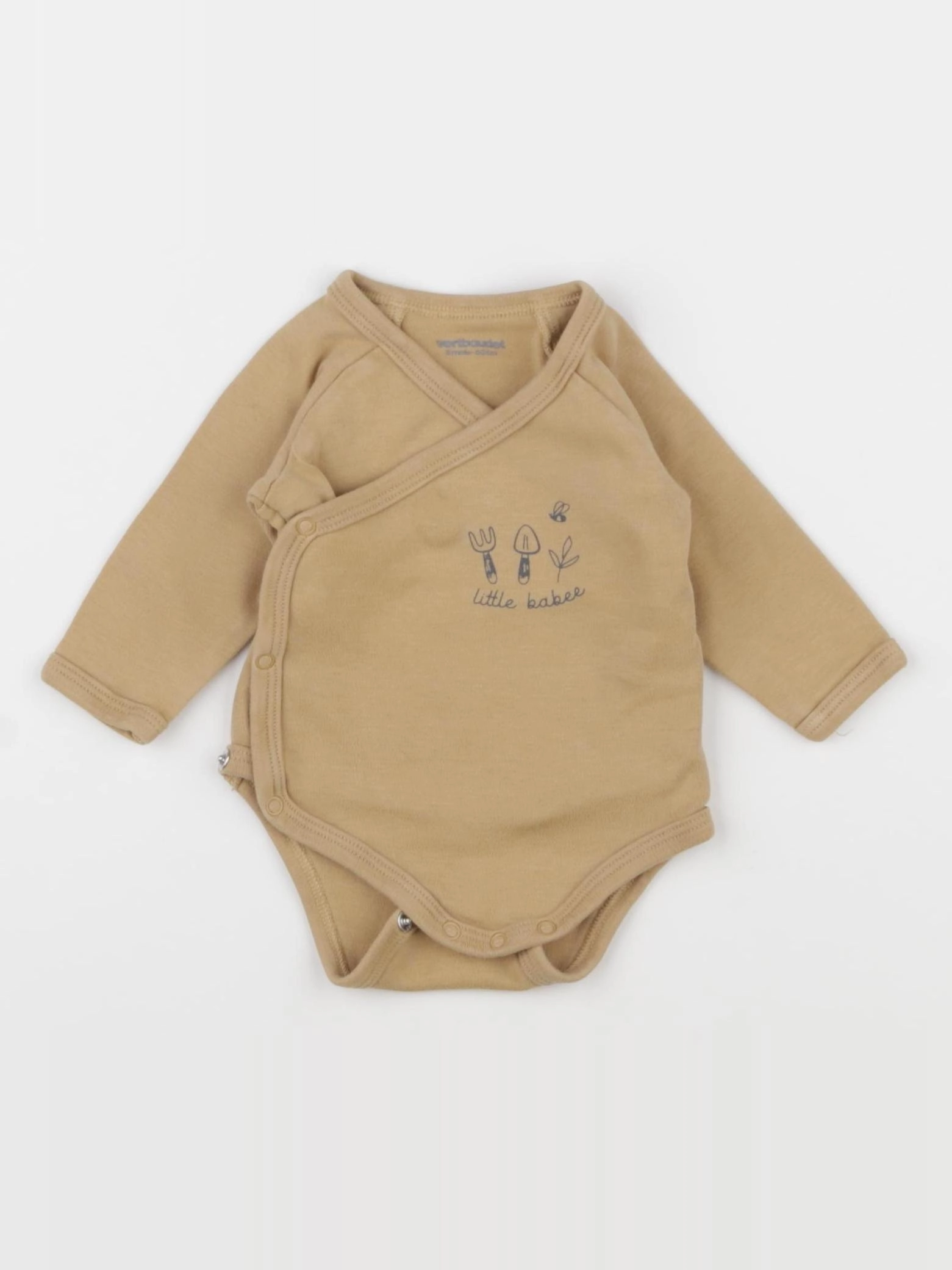 Vertbaudet - body marron - 3 mois