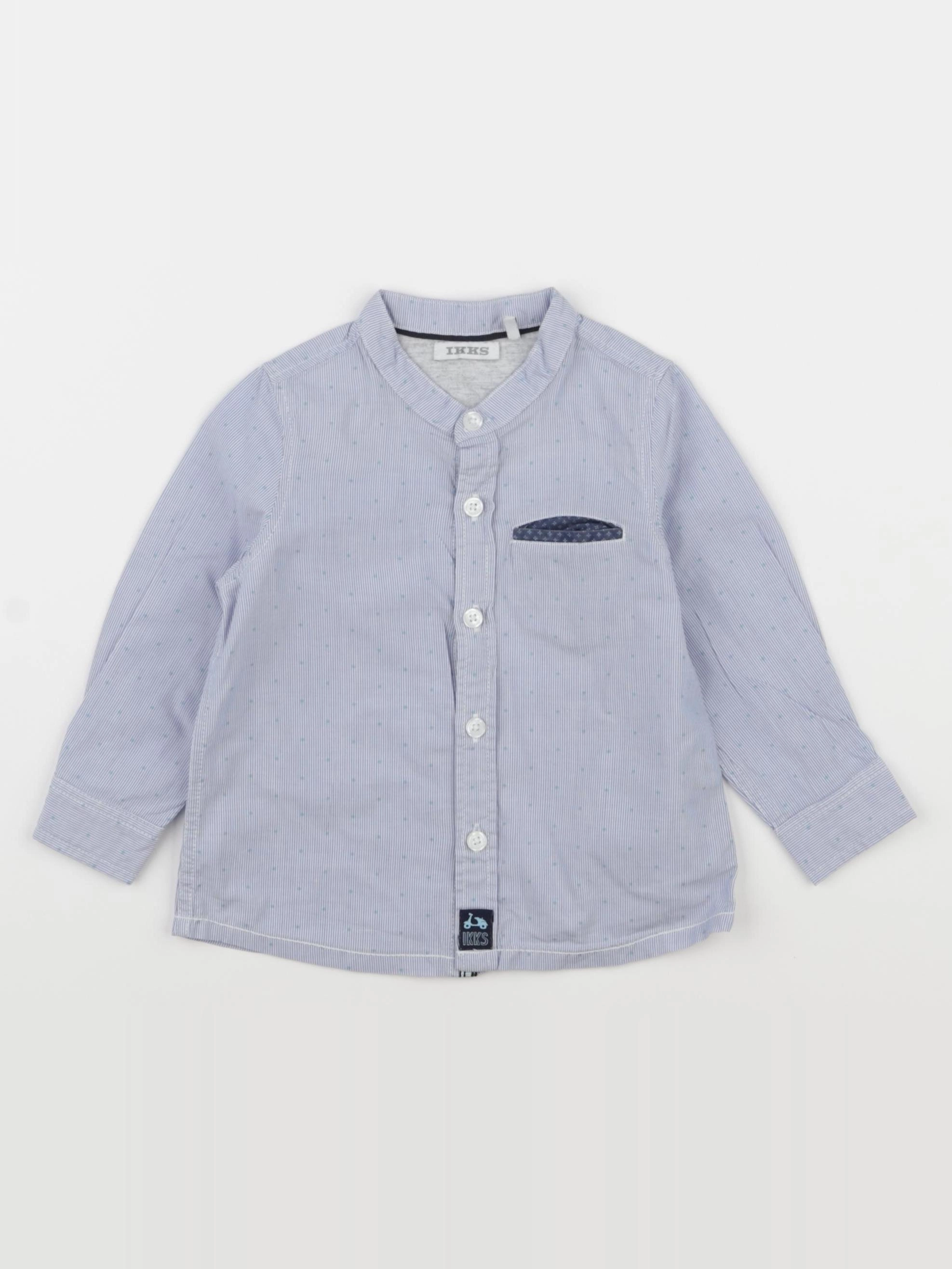 IKKS - chemise bleu - 12 mois