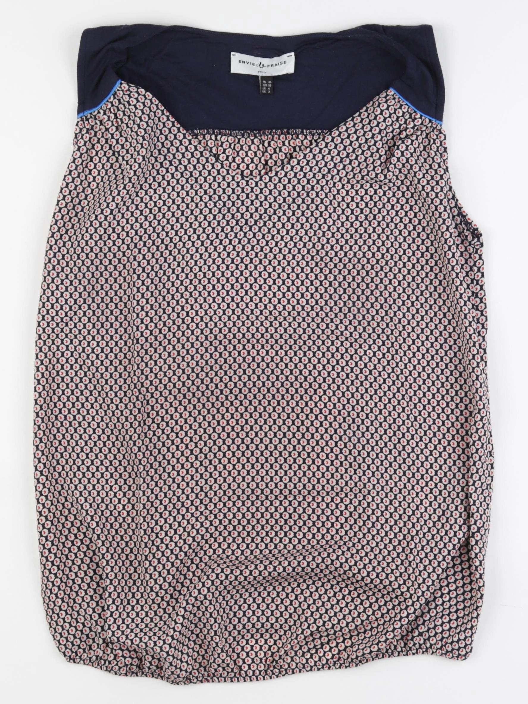 Envie de fraise - blouse grossesse noir, rouge - 34