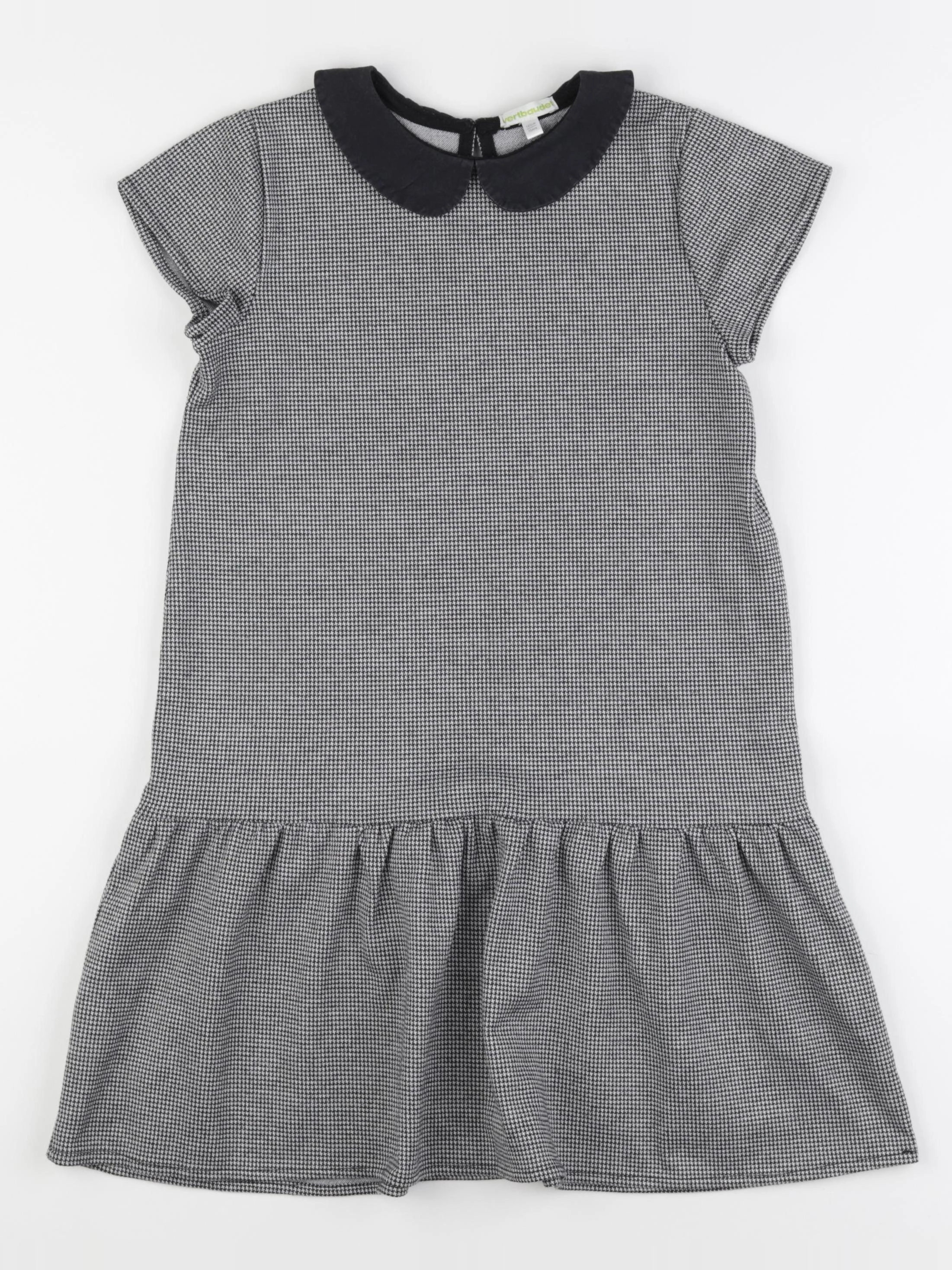 Vertbaudet - robe blanc, noir - 10 ans