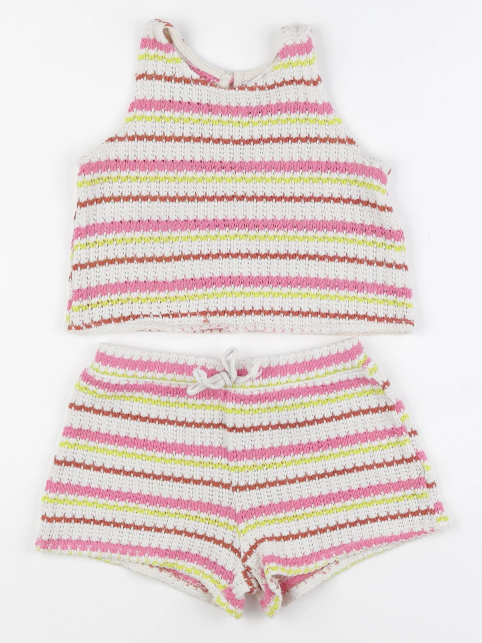 H&M - ensemble multicolore - 3/4 ans