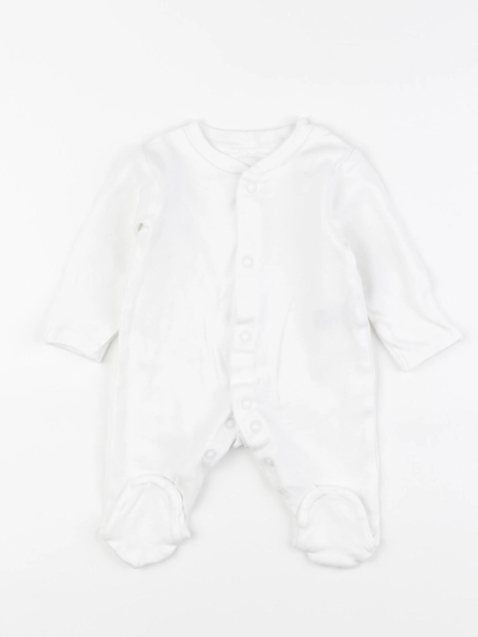 Marks & Spencer  - pyjama coton blanc - 3 mois