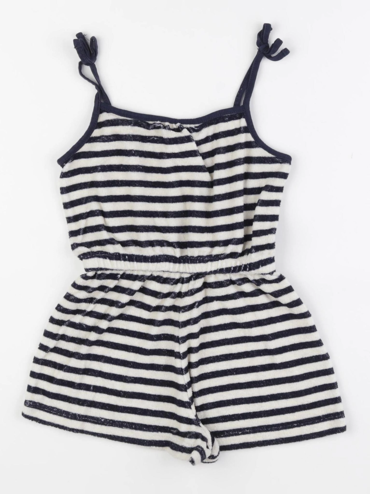H&M - combinaison beige, bleu - 3/4 ans