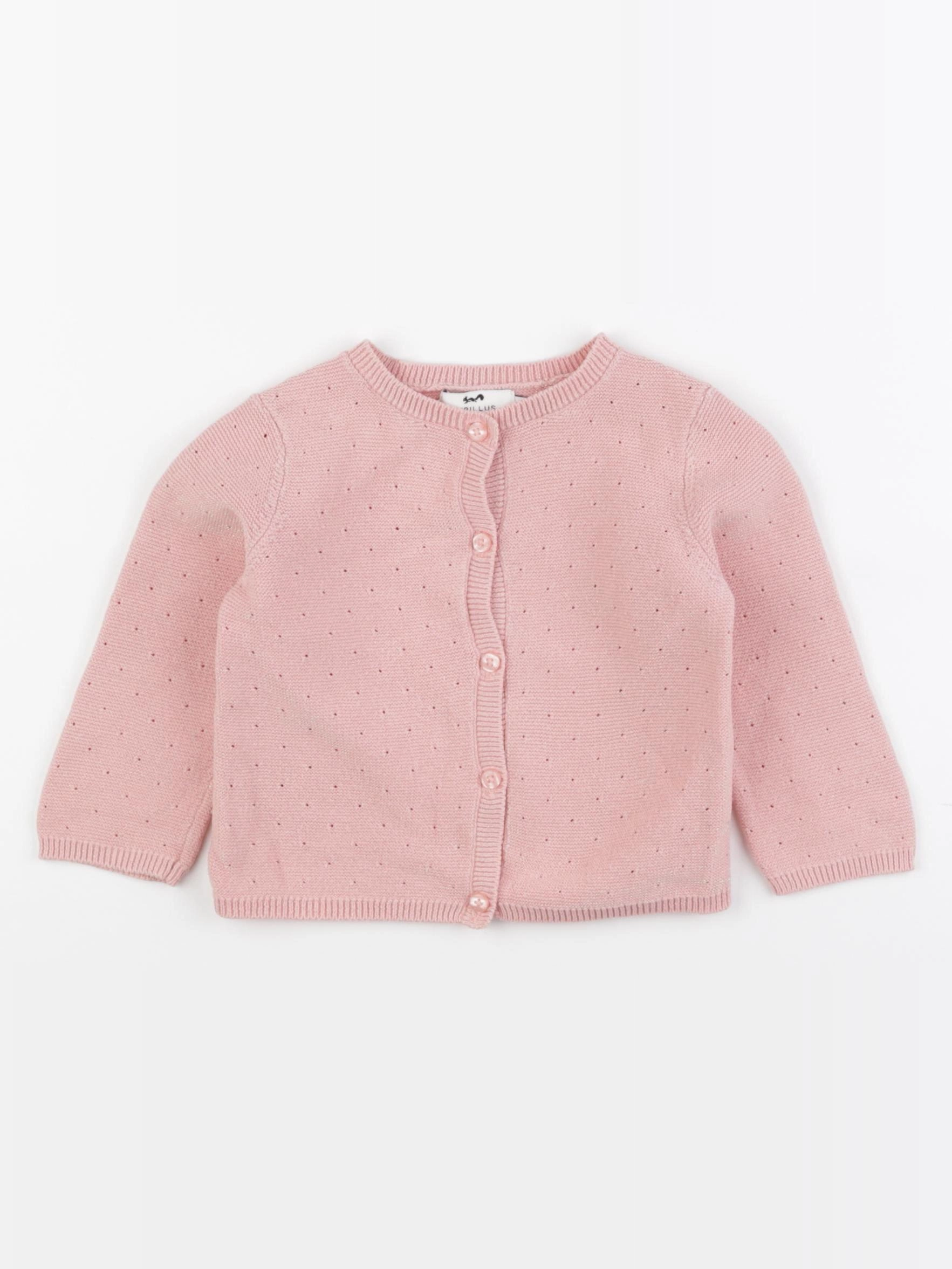 Cyrillus - gilet rose - 9 mois
