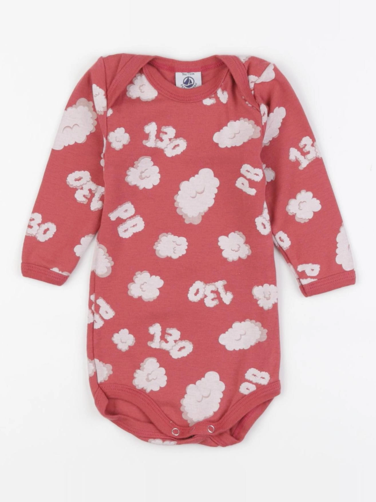 Petit Bateau - body rose - 9 mois