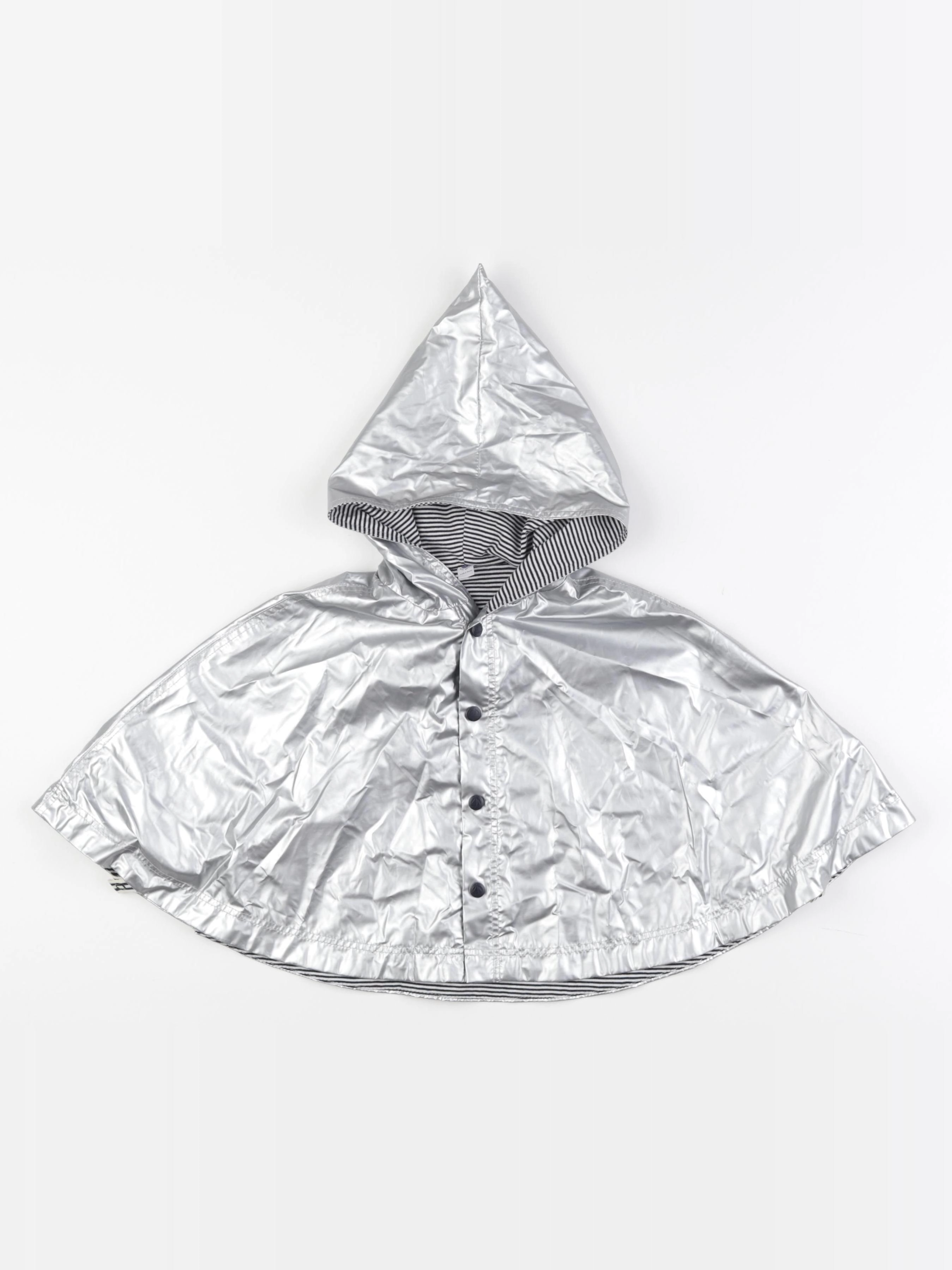 Petit Bateau - imperméable argent - 12/24 mois