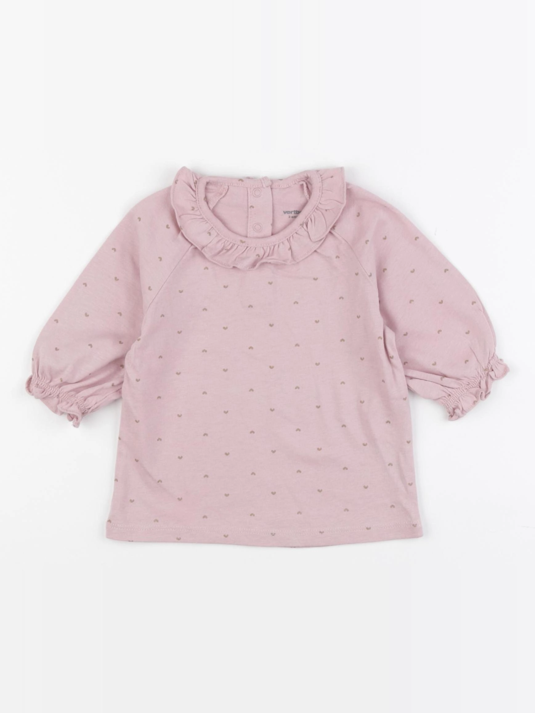 Vertbaudet - tee-shirt rose - 2 ans