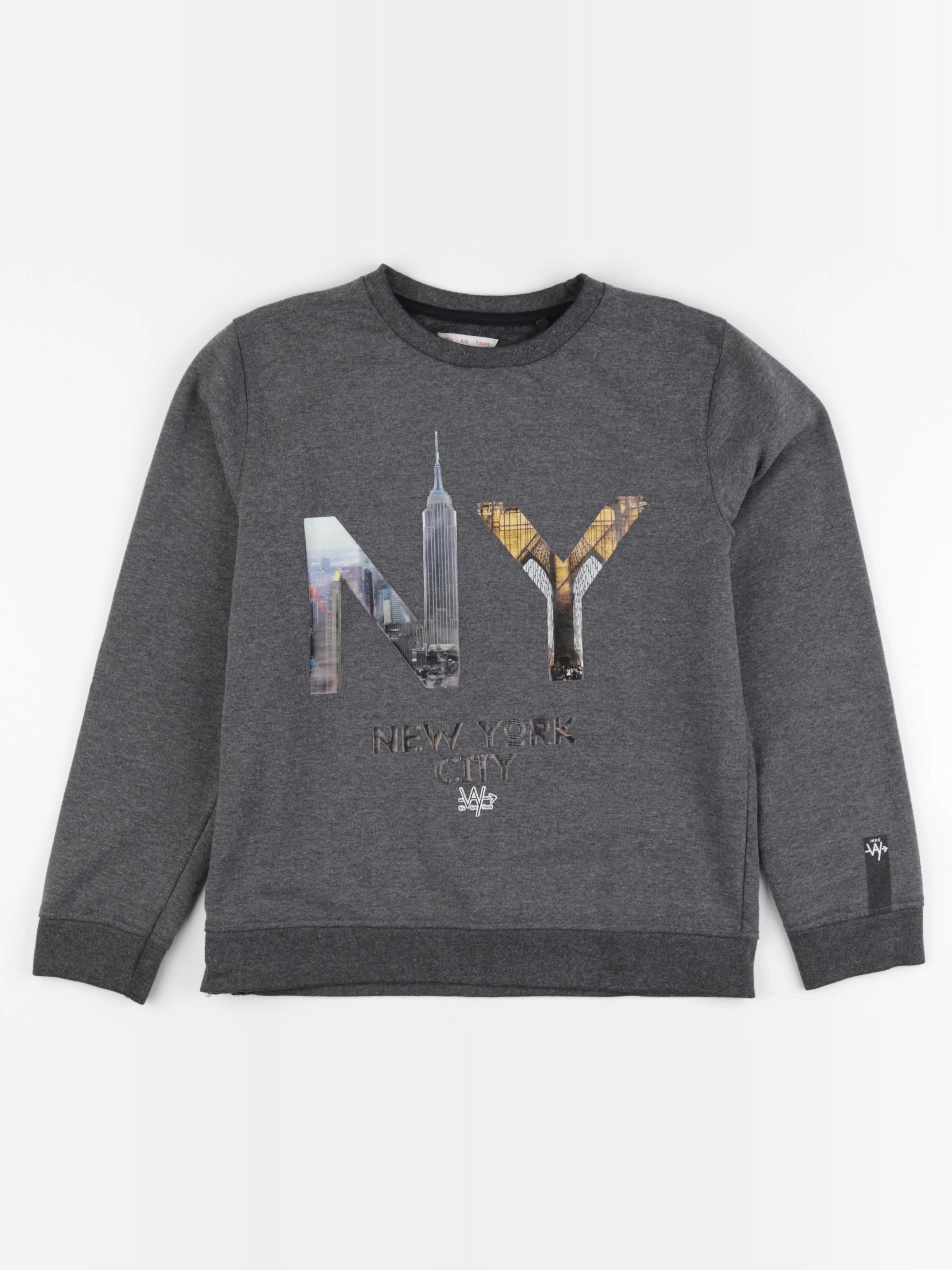 IKKS - sweat gris - 12 ans