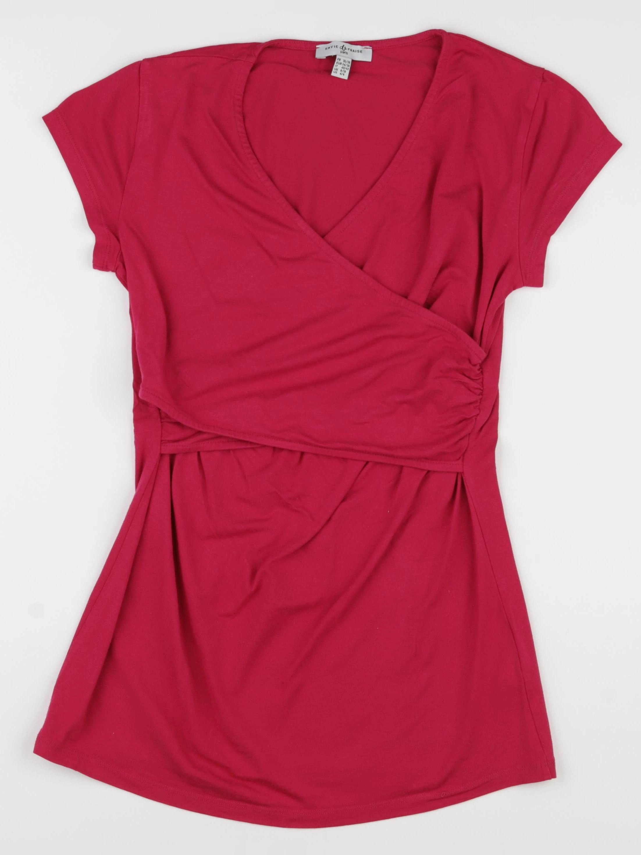 Envie de fraise - tee-shirt grossesse rose - 36 à 38