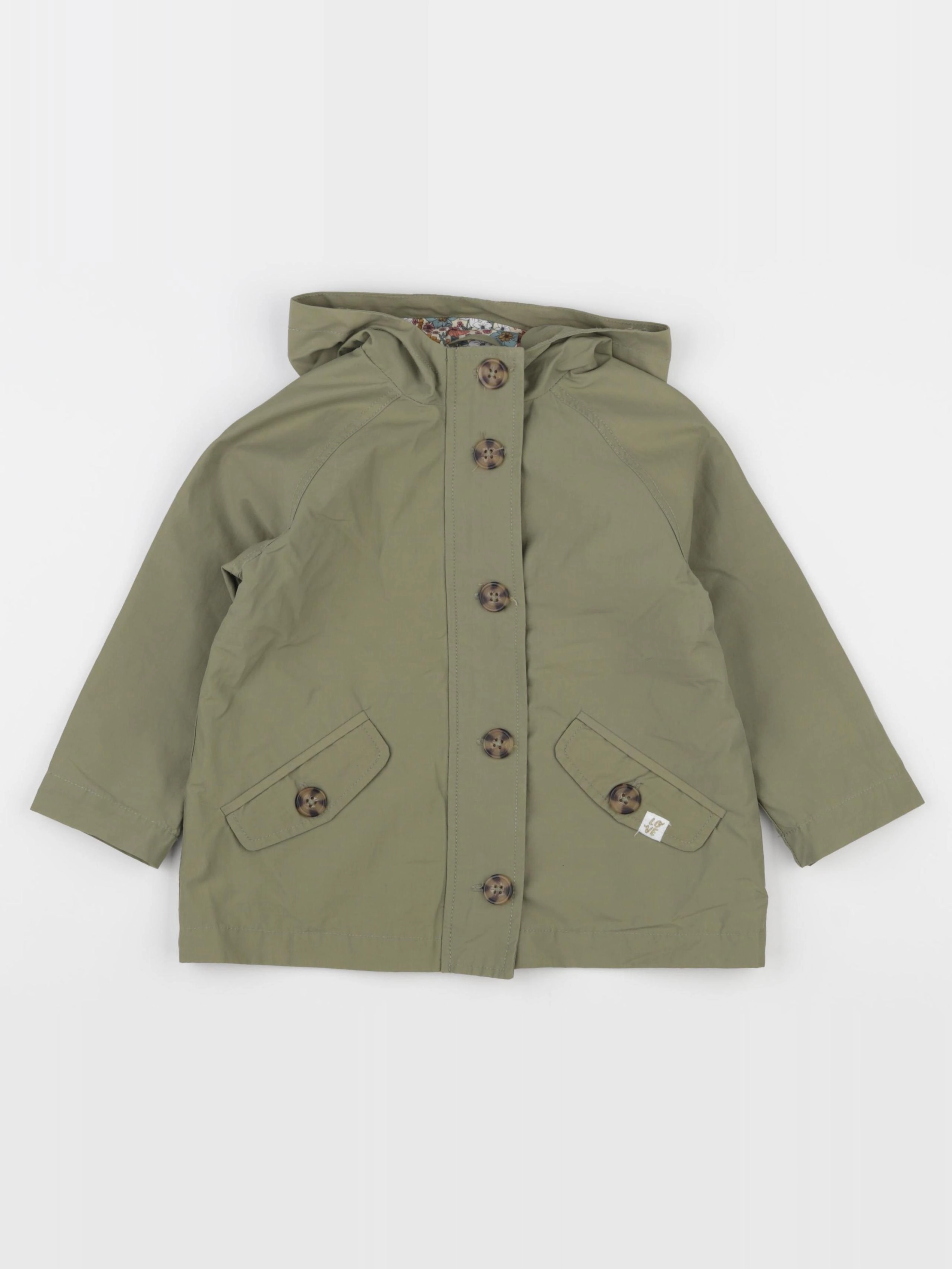 Vertbaudet - imperméable vert - 3 ans