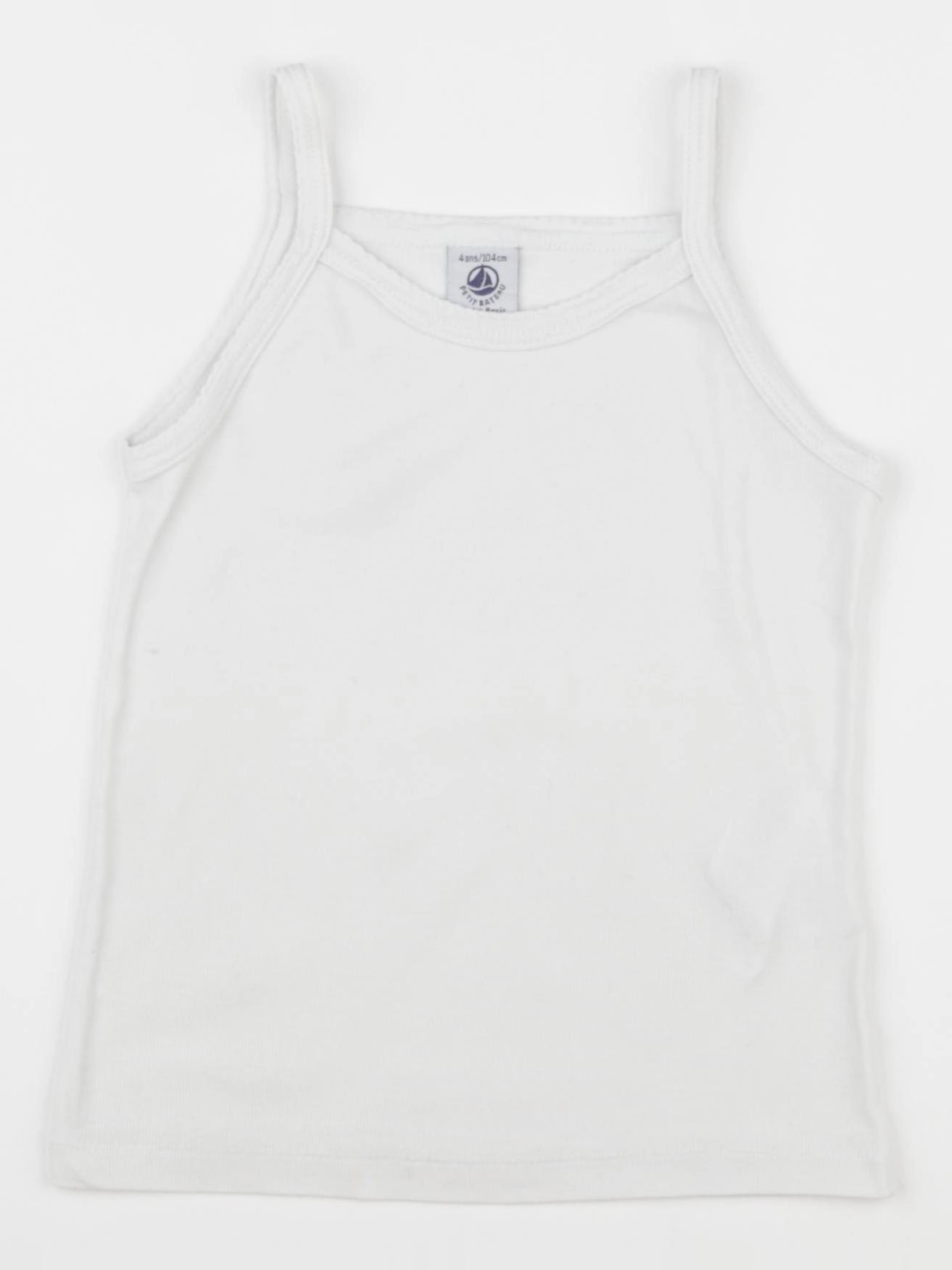 Petit Bateau - maillot de corps blanc - 4 ans