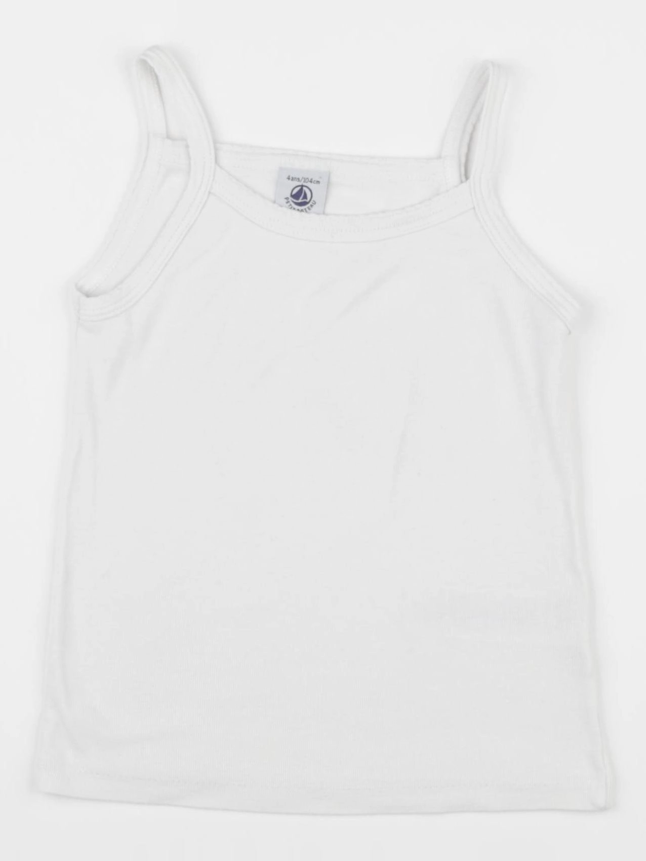 Petit Bateau - maillot de corps blanc - 4 ans