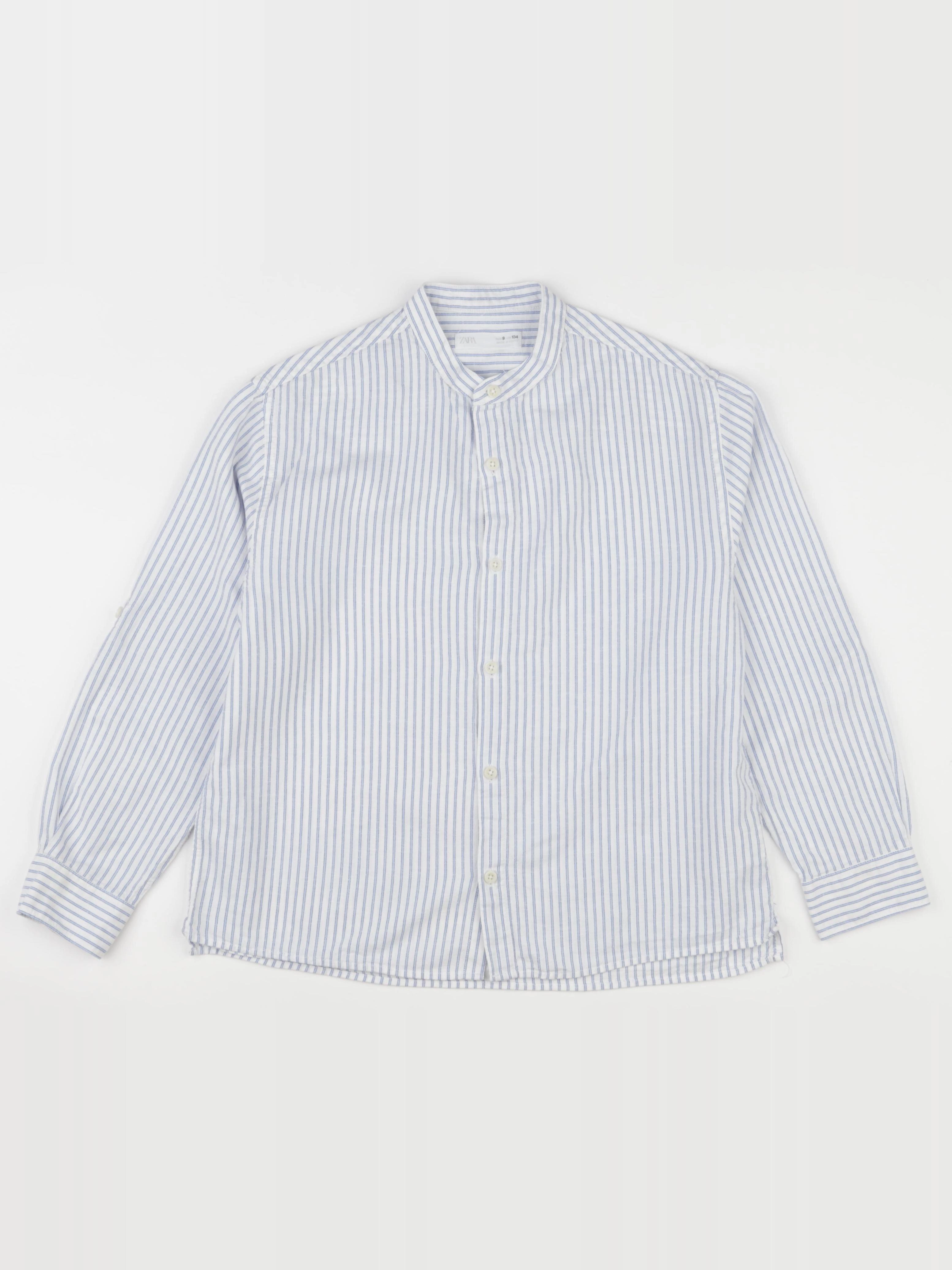 Zara - chemise bleu, blanc - 9 ans