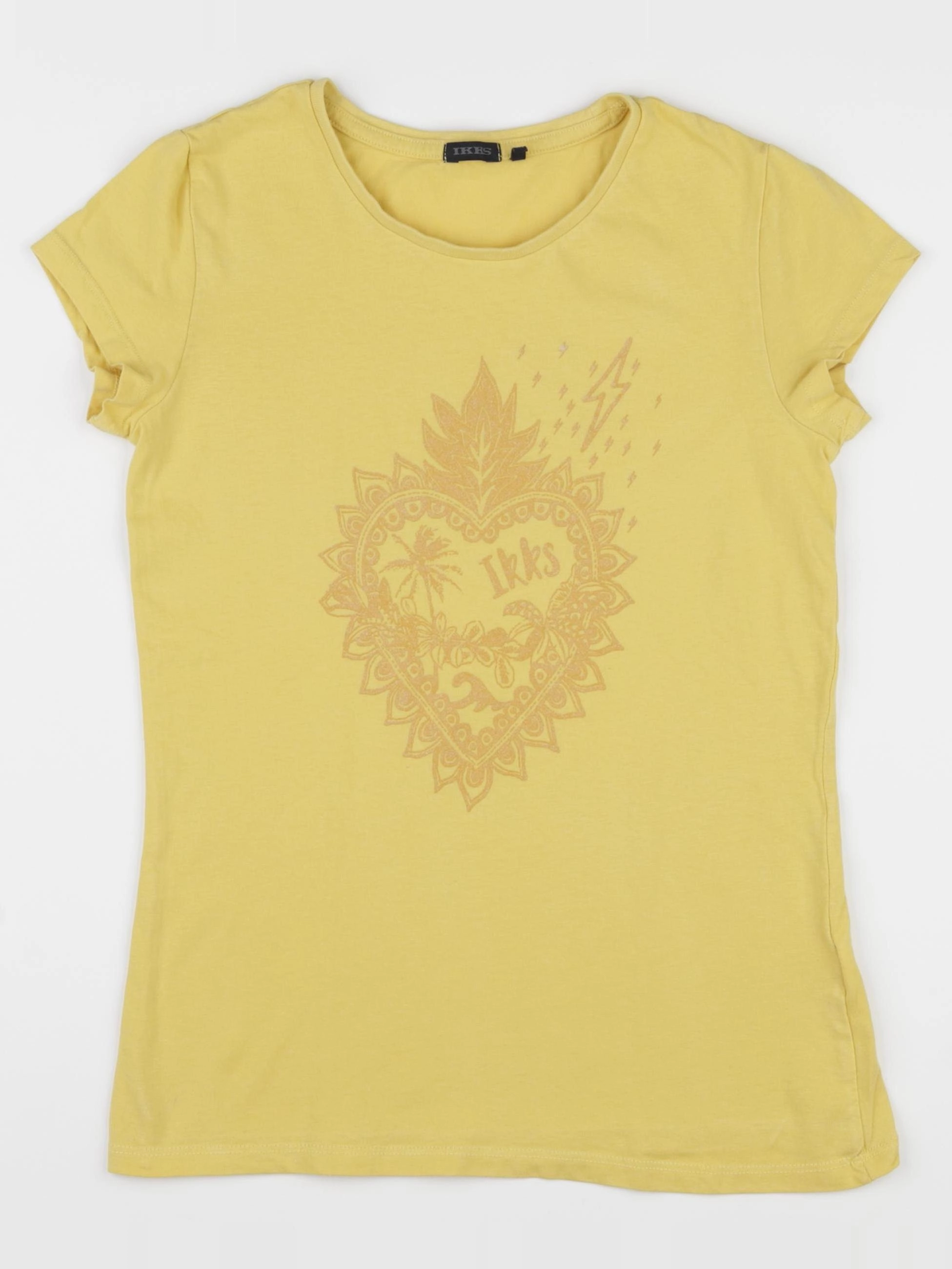 IKKS - tee-shirt jaune, or - 12 ans