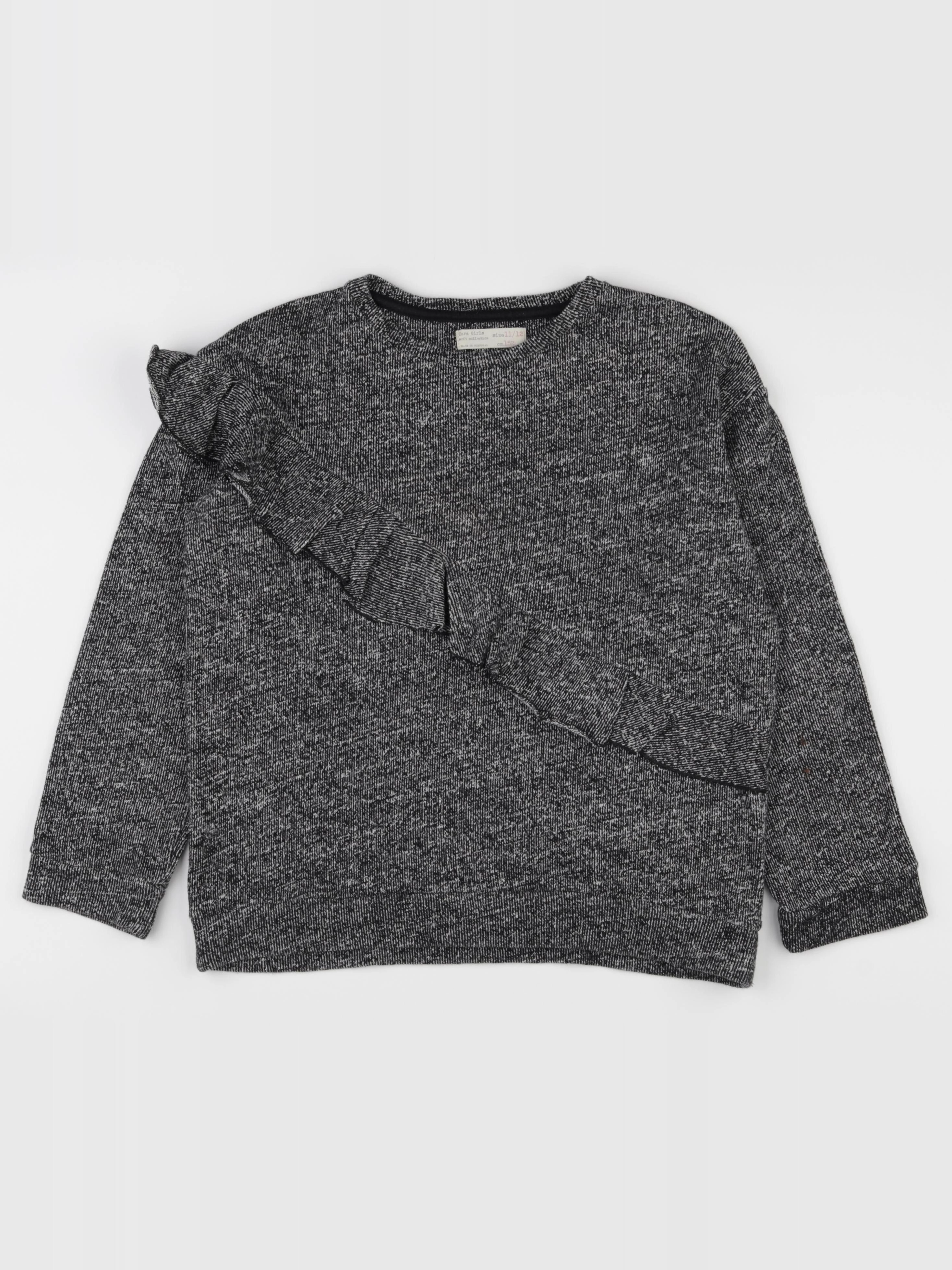 Zara - sweat noir - 11/12 ans