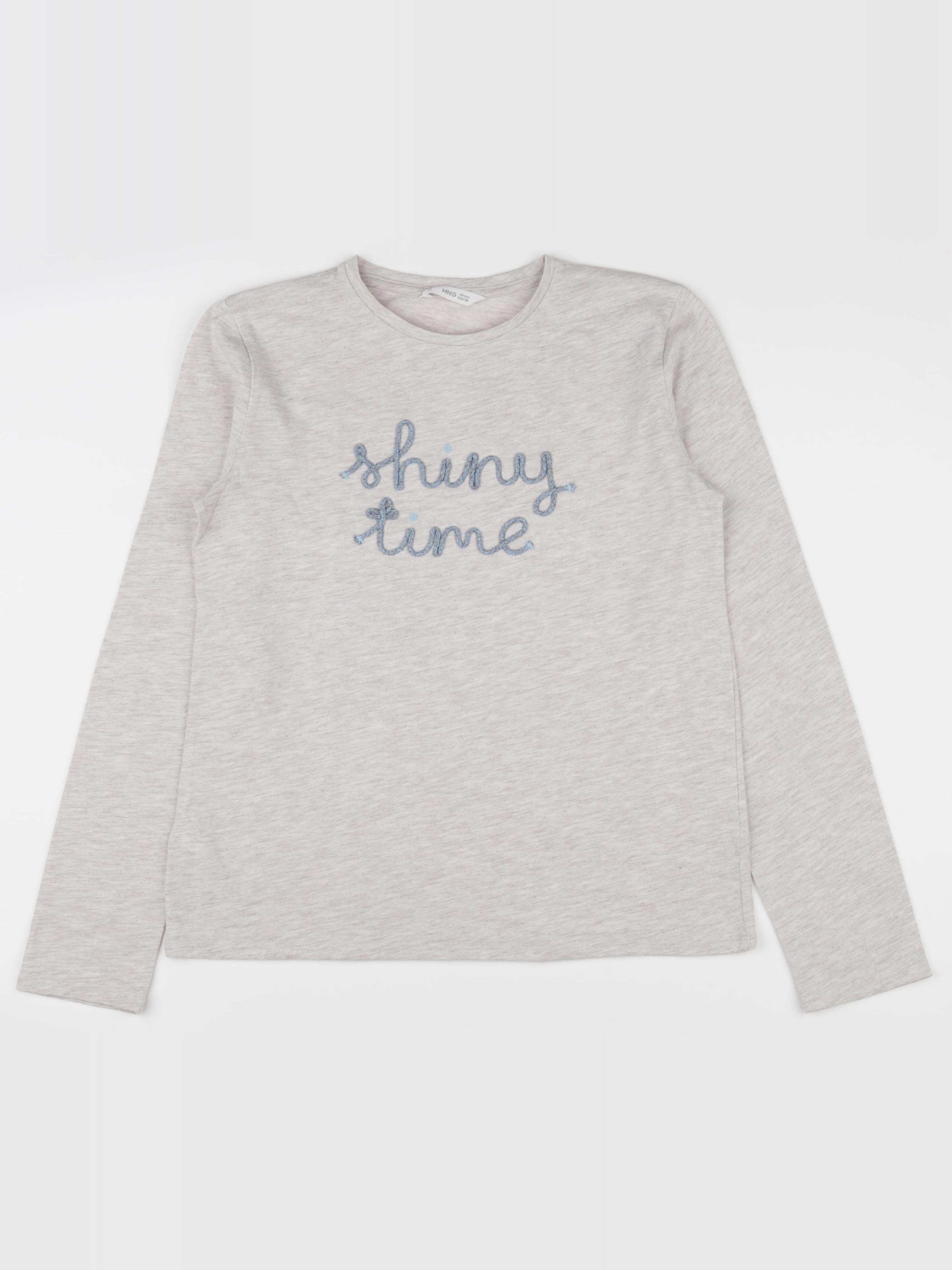 Mango - tee-shirt gris - 13/14 ans