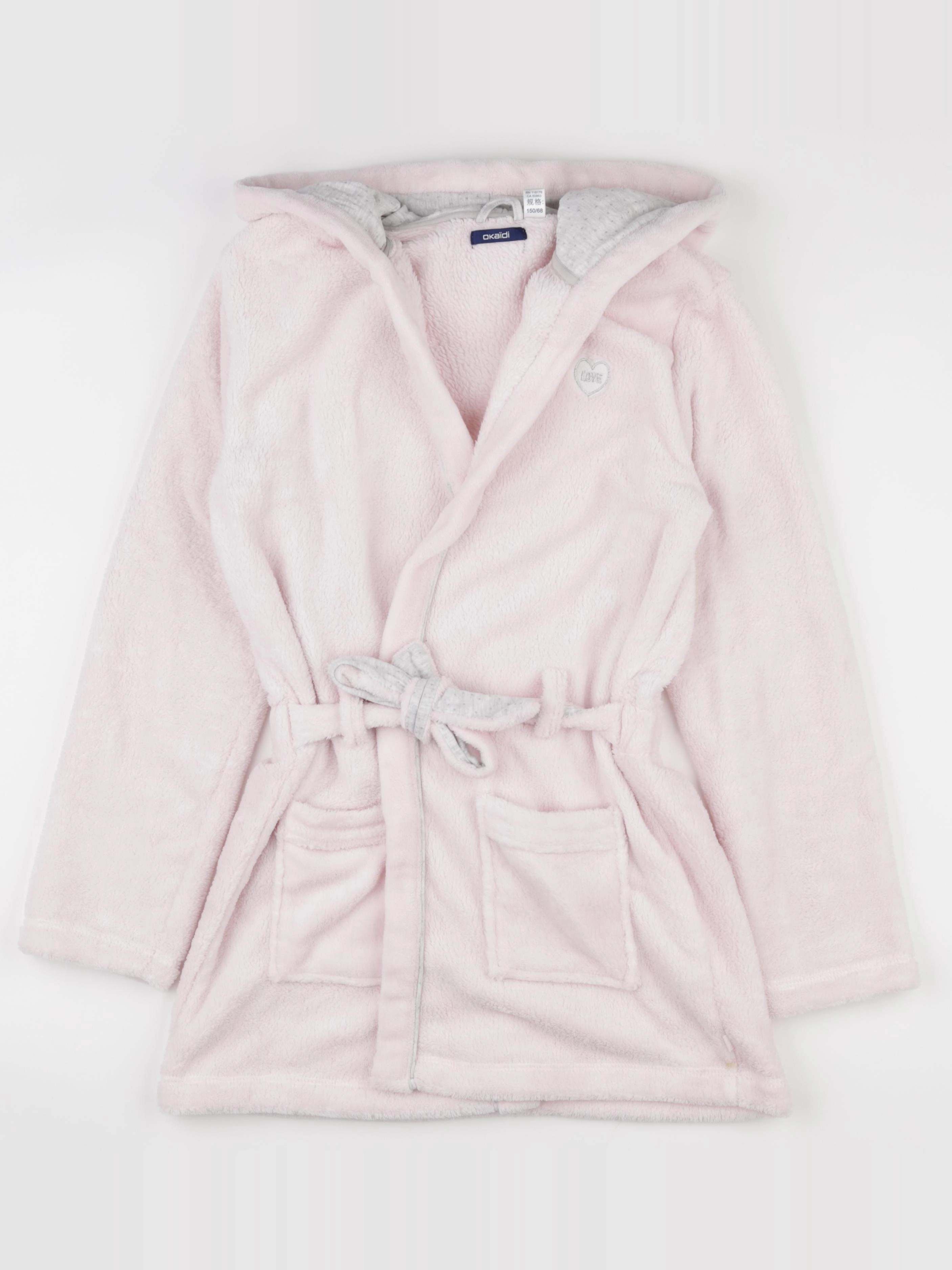 Okaidi - robe de chambre rose - 12 ans