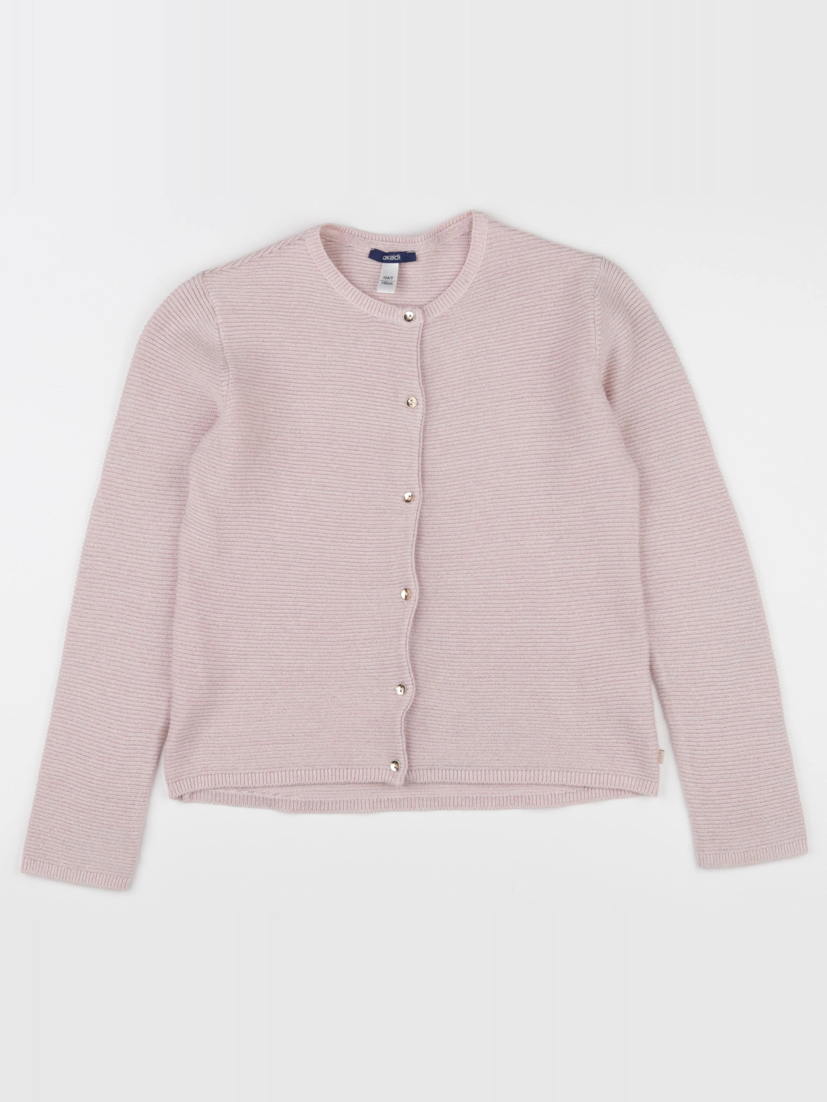 Okaidi - gilet rose, or - 10 ans