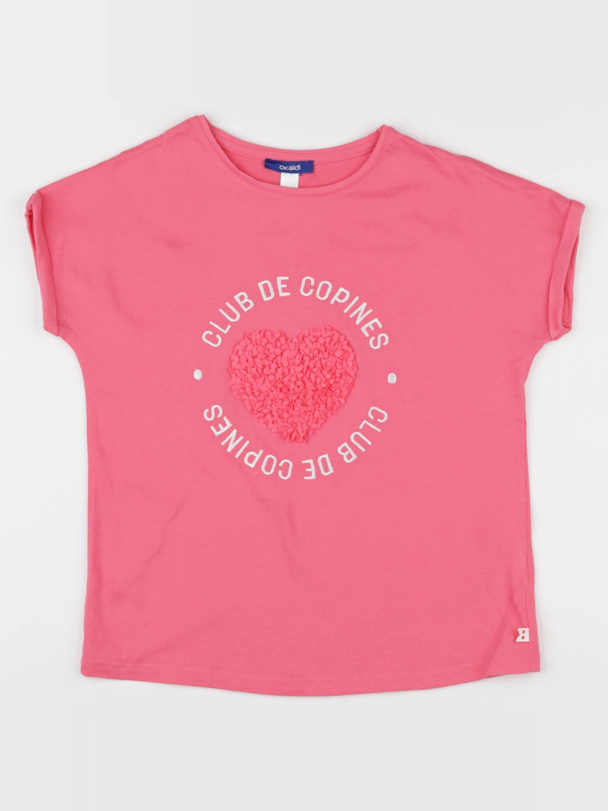 Okaidi - tee-shirt rose - 10 ans
