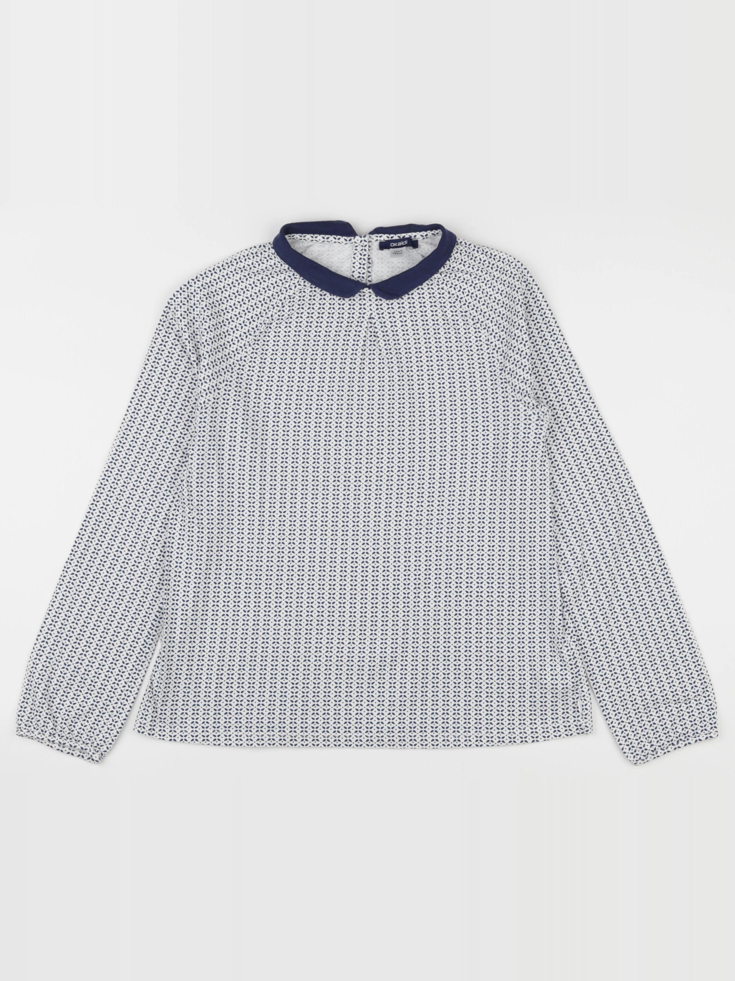 Okaidi - tee-shirt bleu - 12 ans