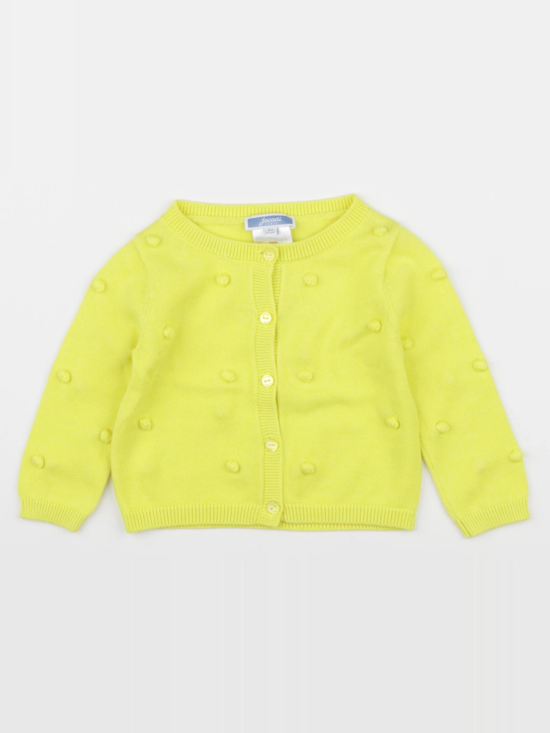 Jacadi - gilet jaune - 6 mois